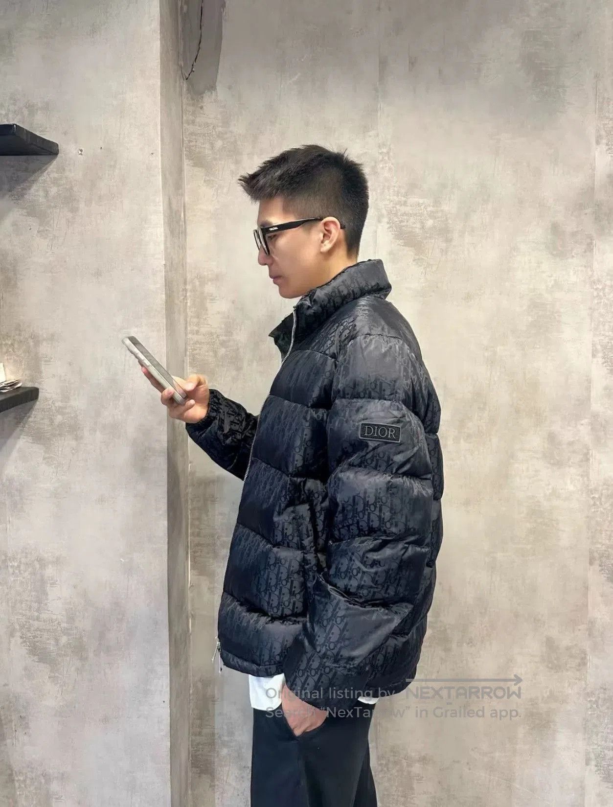 Dior Dior Men's Monogram Logo Down Jacket. Size US M / EU 48-50 / 2 - 2 Thumbnail