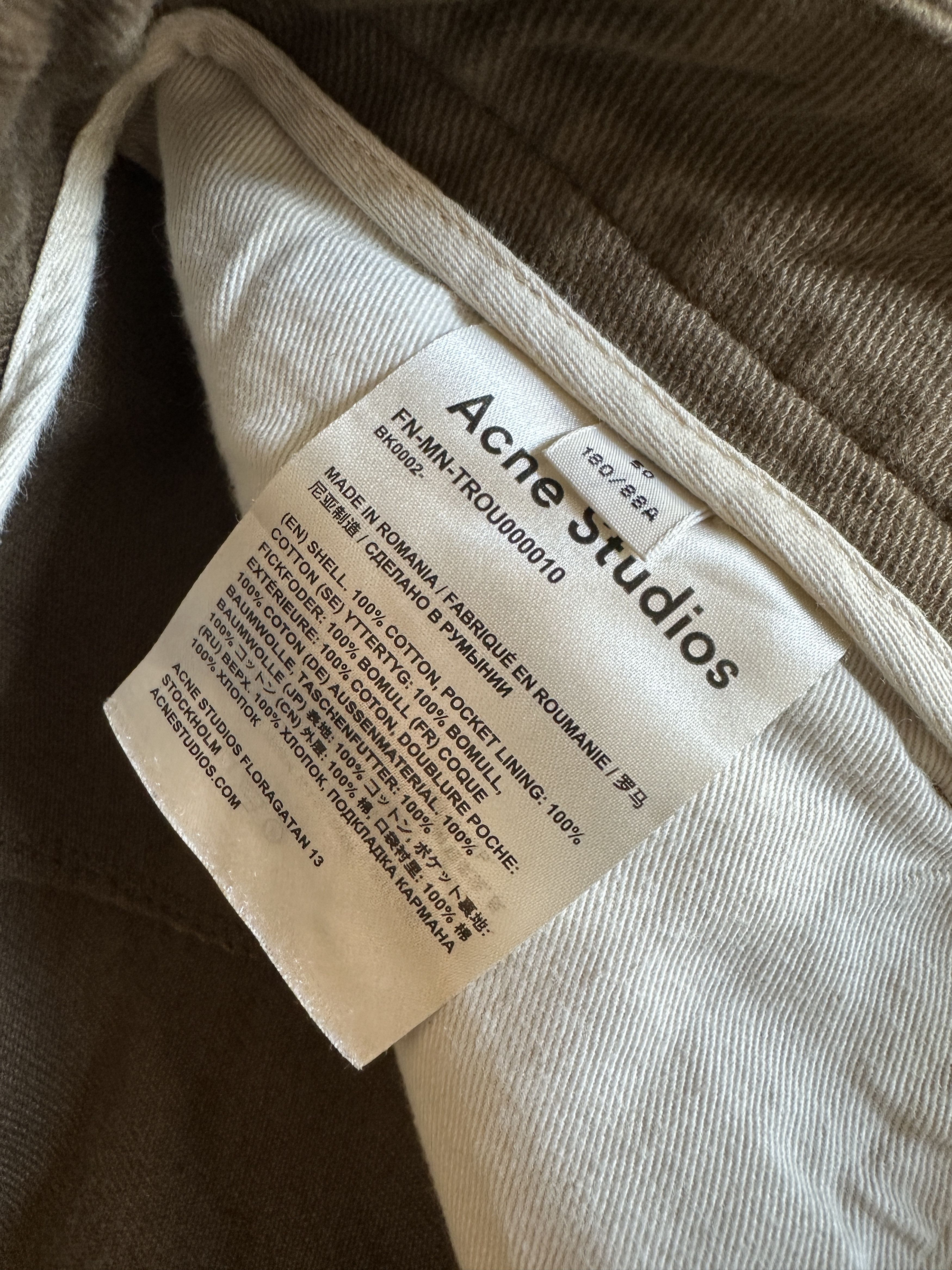 Acne Studios Acne Studios Straight Leg Trousers Size US 33 - 6 Thumbnail