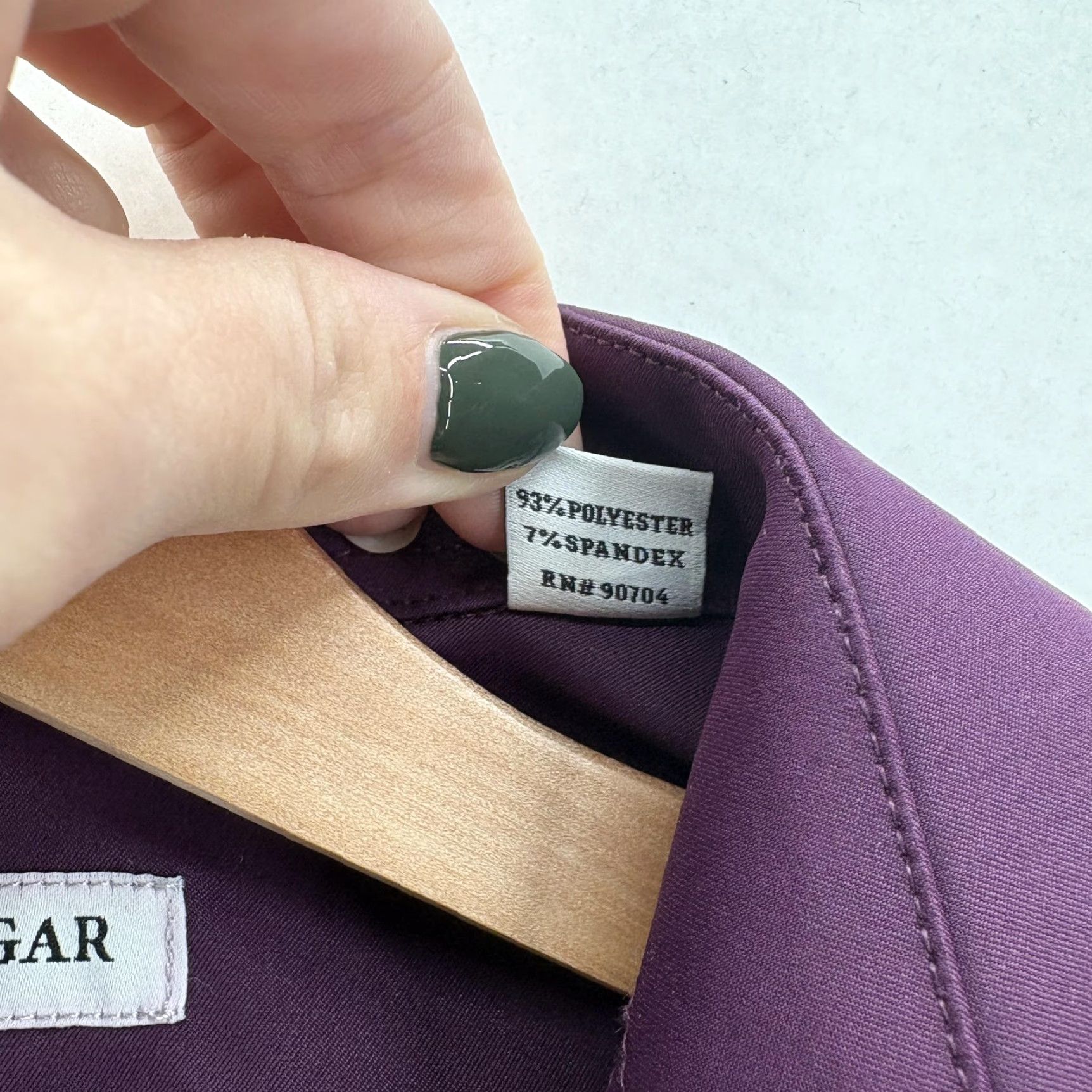 Haggar Haggar Mens Dress Shirt 14-14.5 32/33 Purple Premium Performance Slim Fit NWT Non-Iron Moisture Wicking Stretch 93% Polyester 7% Spandex Long Sleeve Size US M / EU 48-50 / 2 - 6 Thumbnail