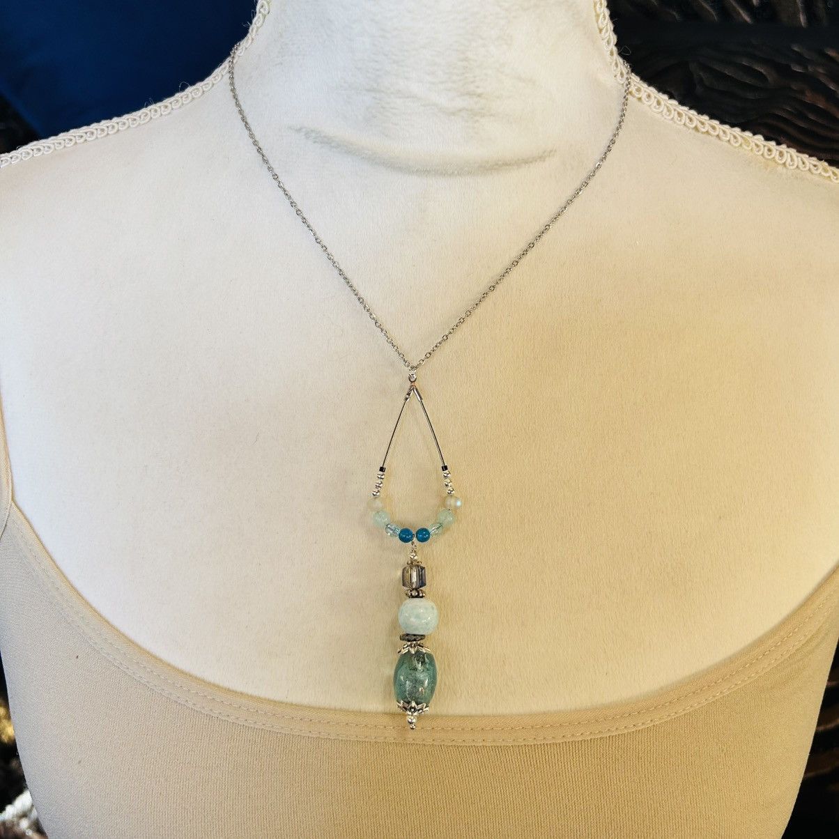 Handmade Handcrafted vintage bead changeable charm pendant necklace Size ONE SIZE - 3 Thumbnail