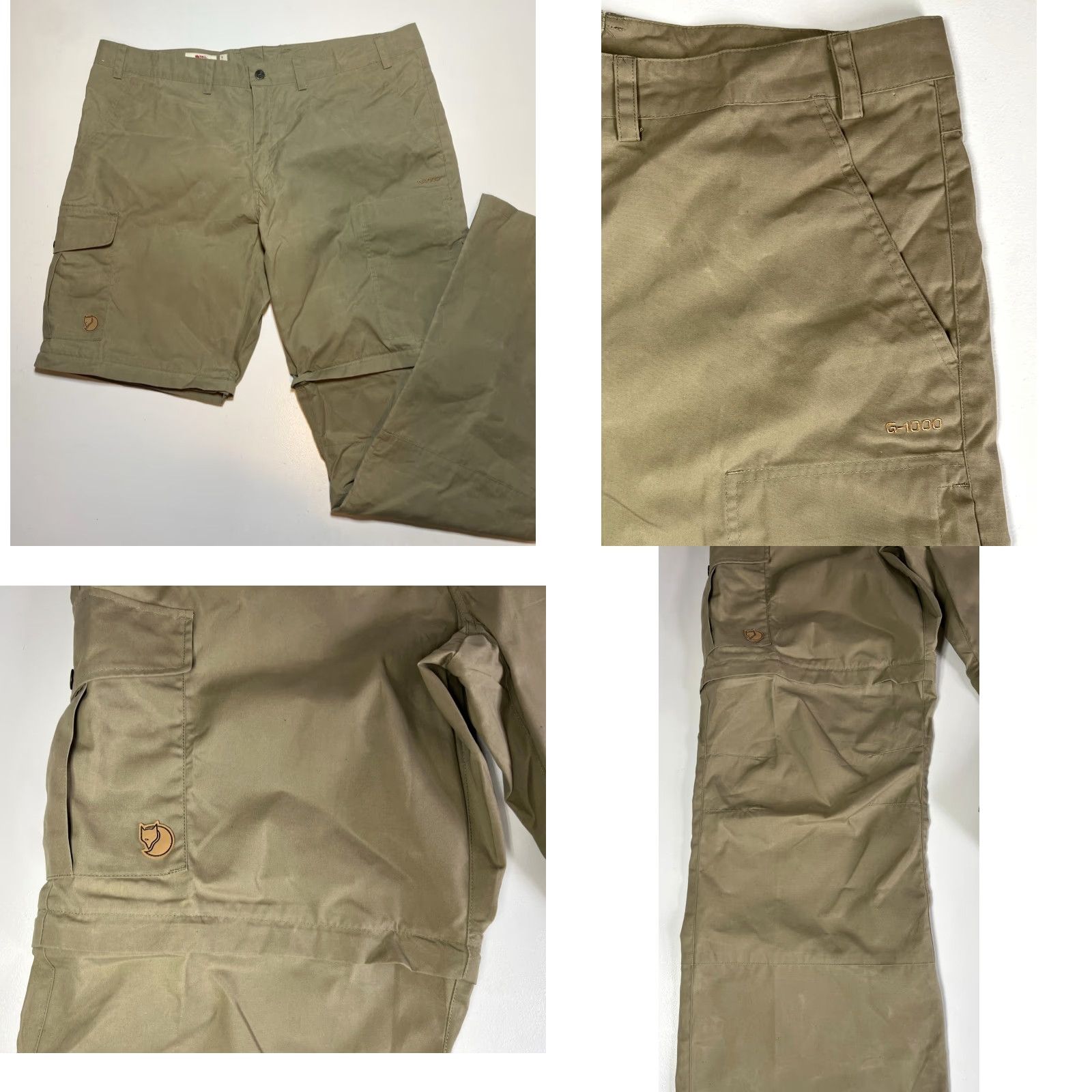 Vintage NWOT Fjällräven Karl Zip-Off Trousers G-1000 Regular Fit 41-42 Khaki Men Pants Cargo Zip Off Legs 82792 Size US 41 - 8 Thumbnail