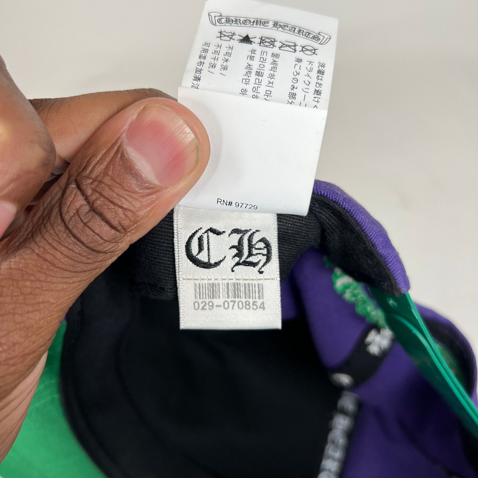 Chrome Hearts Chrome Hearts Purple/Green CH Baseball Cap Size ONE SIZE - 4 Thumbnail