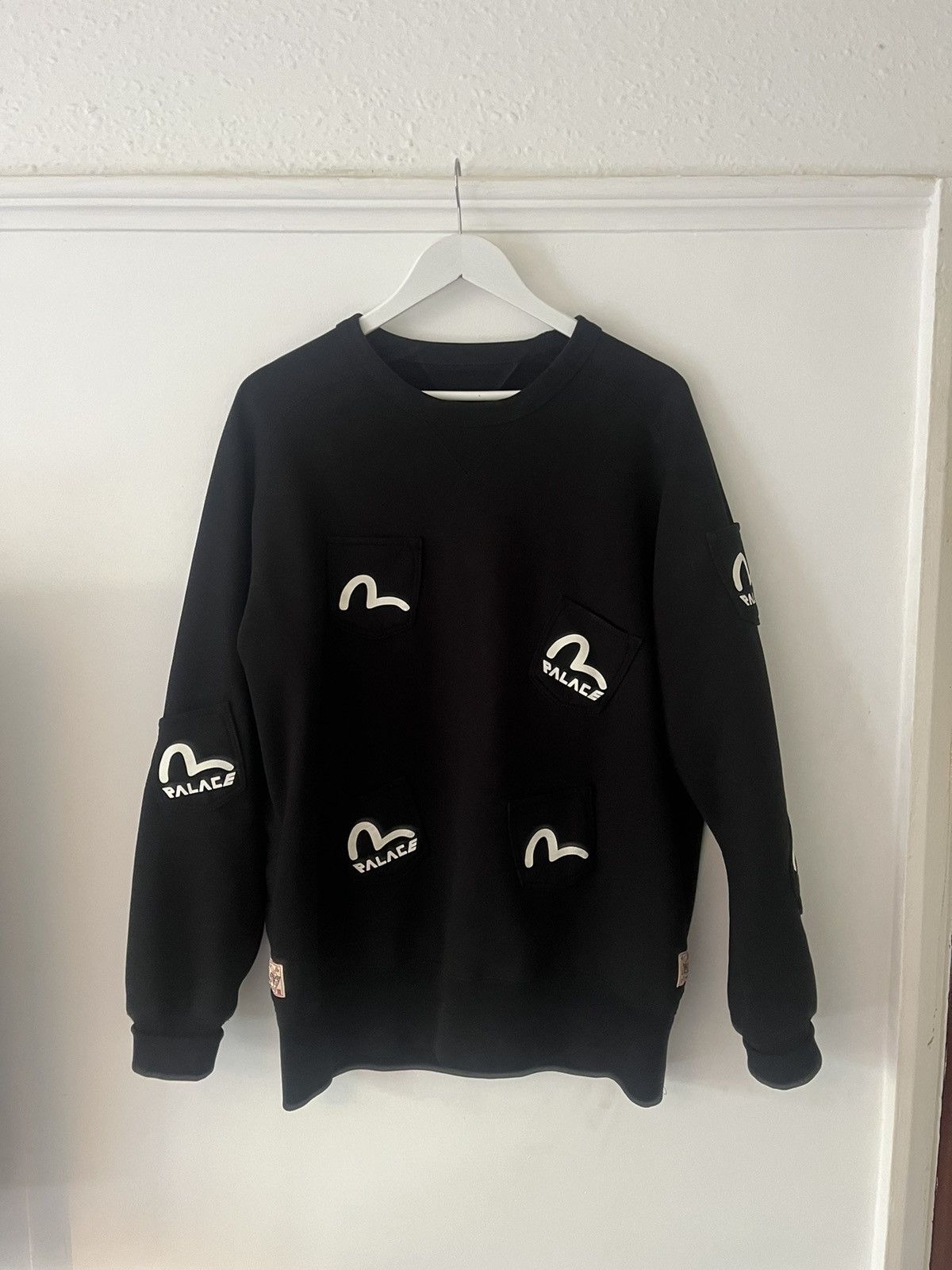 image of Evisu Sweater in Black, Men's (Size Large)