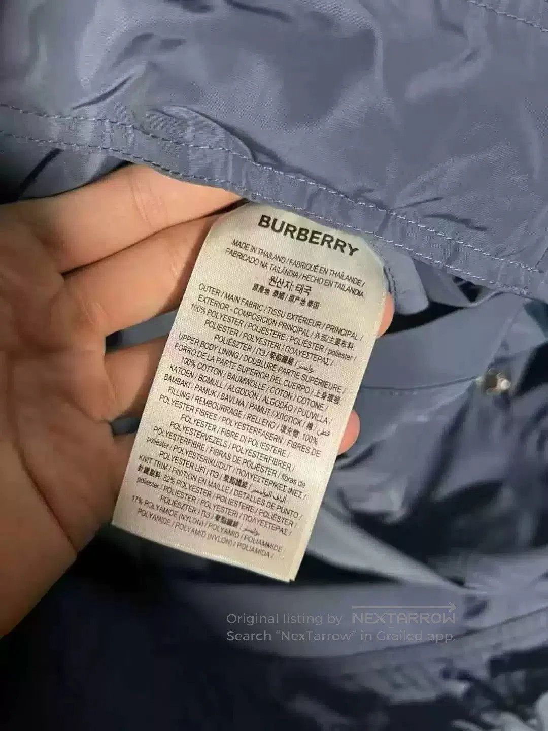 Burberry Burberry Blue 3D Logo Bomber Jacket. Size US XL / EU 56 / 4 - 4 Thumbnail