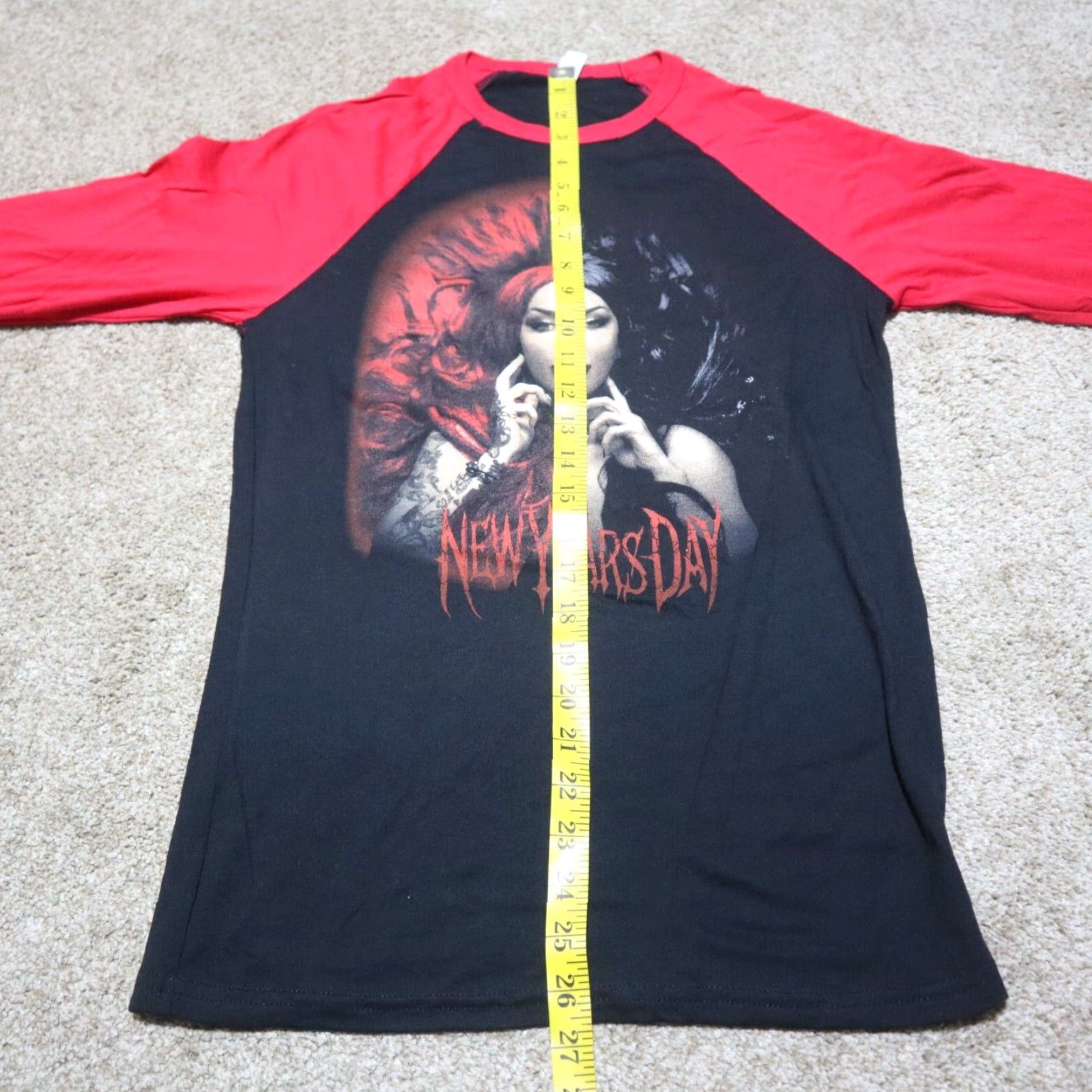 ASH New Years Day Ash Costello Band T Shirt Goth Punk Women's Black Small Size S / US 4 / IT 40 - 5 Thumbnail
