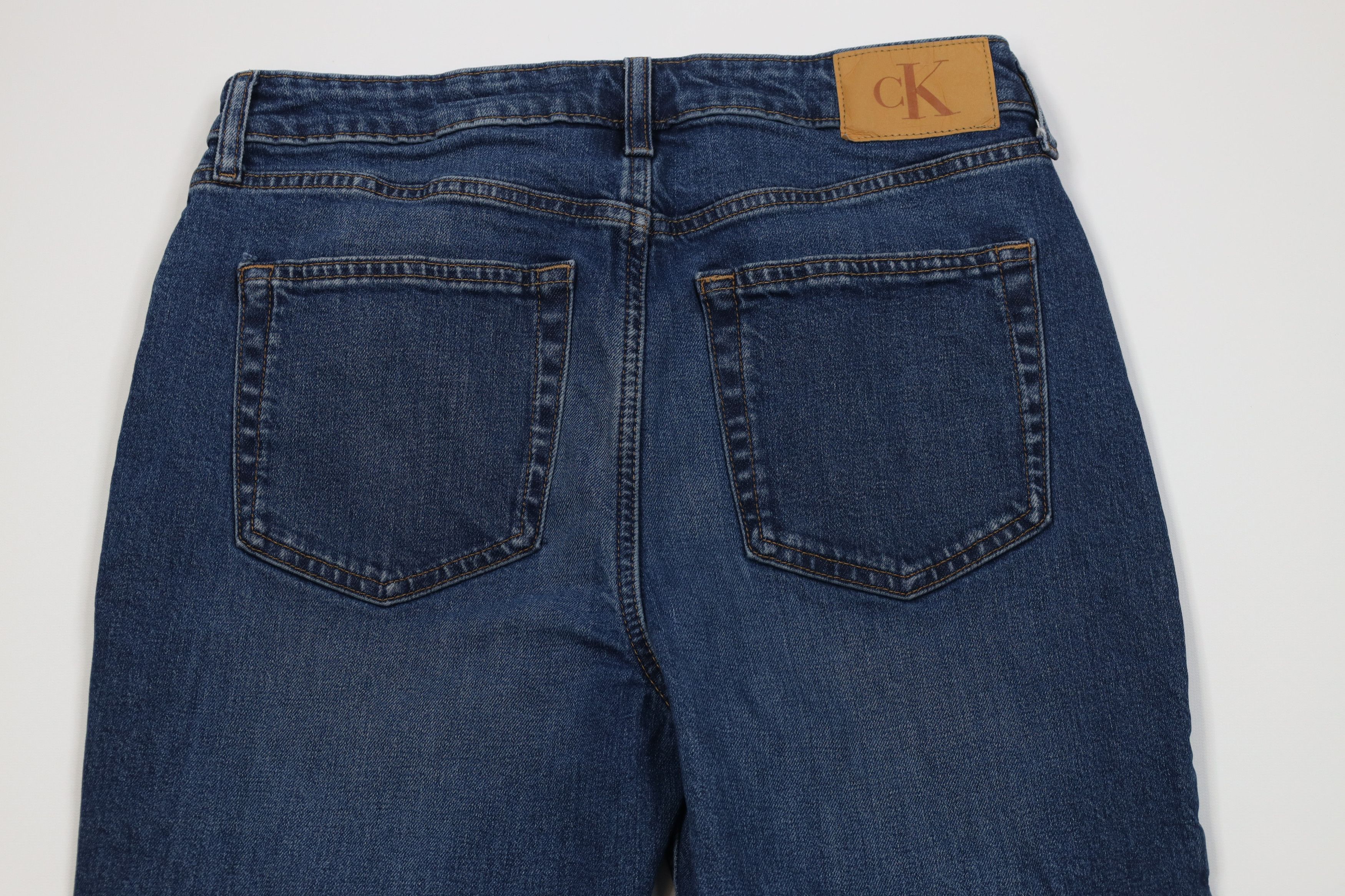 Calvin Klein Vintage 90s Y2K Calvin Klein Wide Leg Denim Jeans Blue Size 30" / US 8 / IT 44 - 11 Thumbnail