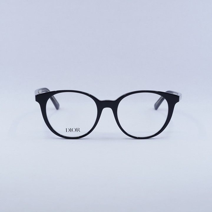Dior Dior DIORSPIRITO RI 1000 Eyeglasses Black 51mm Round Frame Size ONE SIZE - 7 Thumbnail