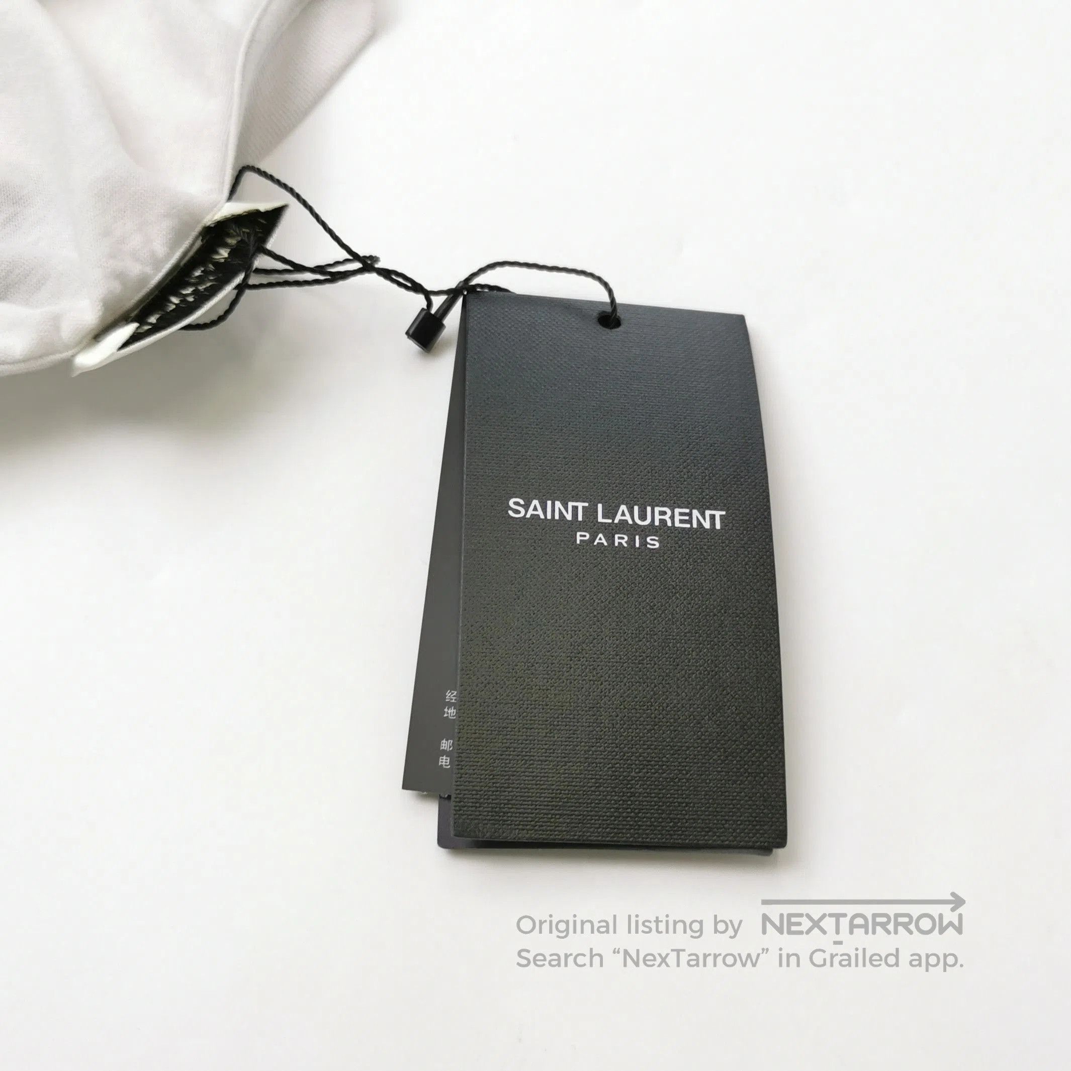 Saint Laurent Paris Saint Laurent XS Cotton Crew Neck Graphic Tee. Size XS / US 0-2 / IT 36-38 - 3 Thumbnail