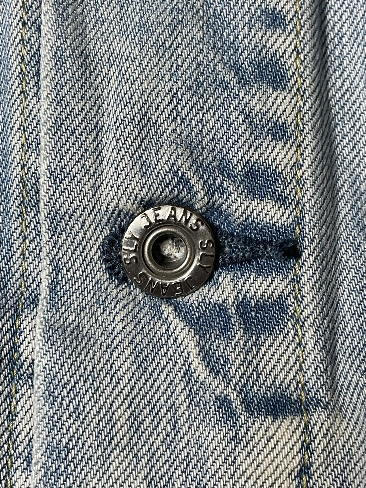 Japanese Brand SLY Denim Jacket Men’s (28) Size US S / EU 44-46 / 1 - 6 Thumbnail