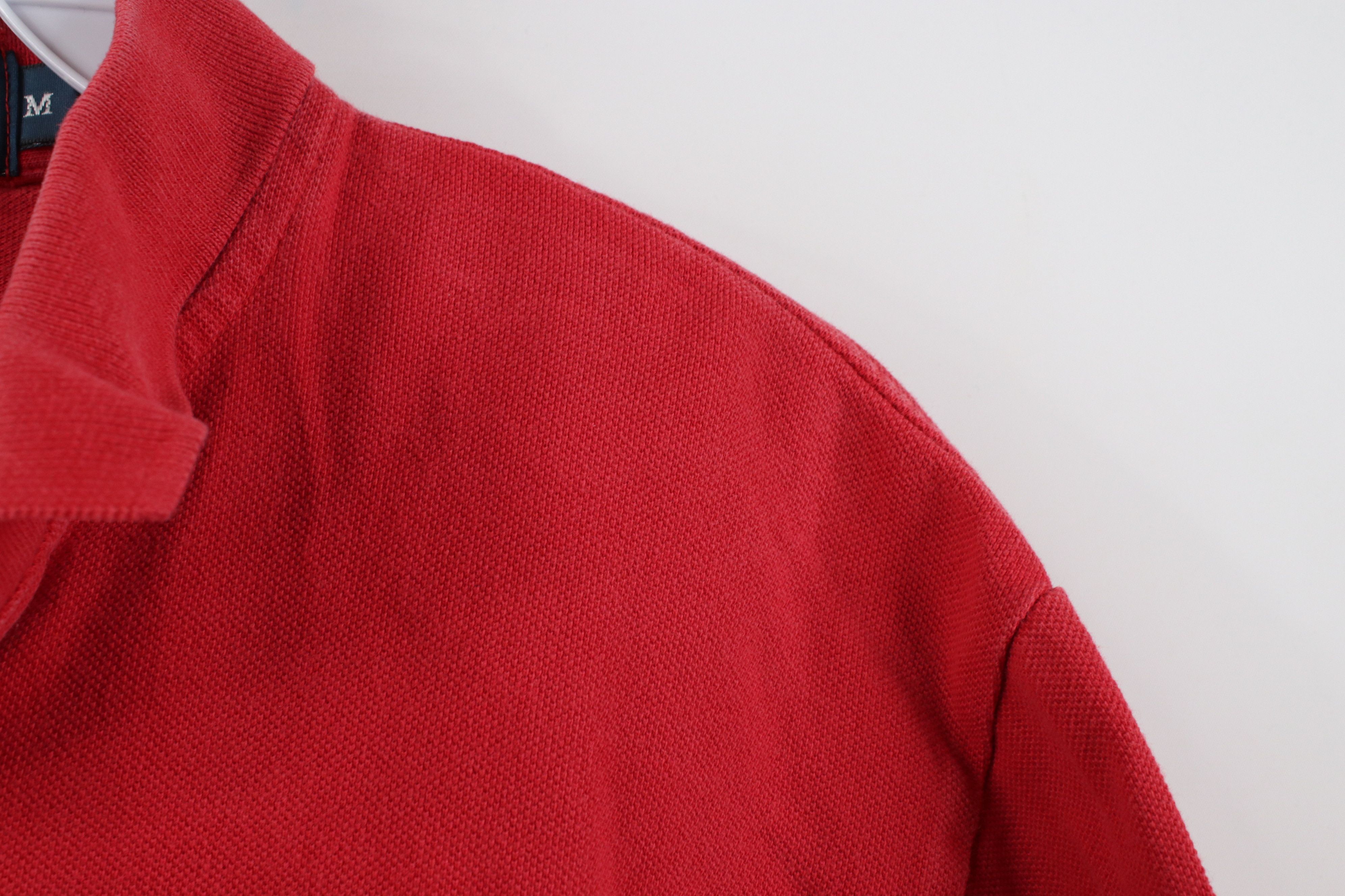 Polo Ralph Lauren Vintage 90s Ralph Lauren Pique Cotton Golf Polo Shirt Red Size US M / EU 48-50 / 2 - 7 Thumbnail