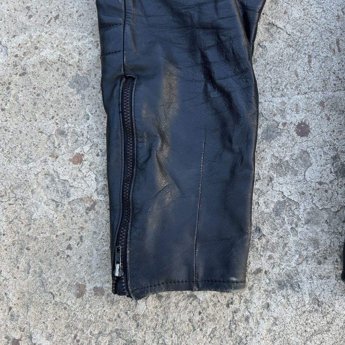 Vintage Vintage Moto Leather Pants Overalls Style USA 90s Y2K Size US 33 - 7 Thumbnail