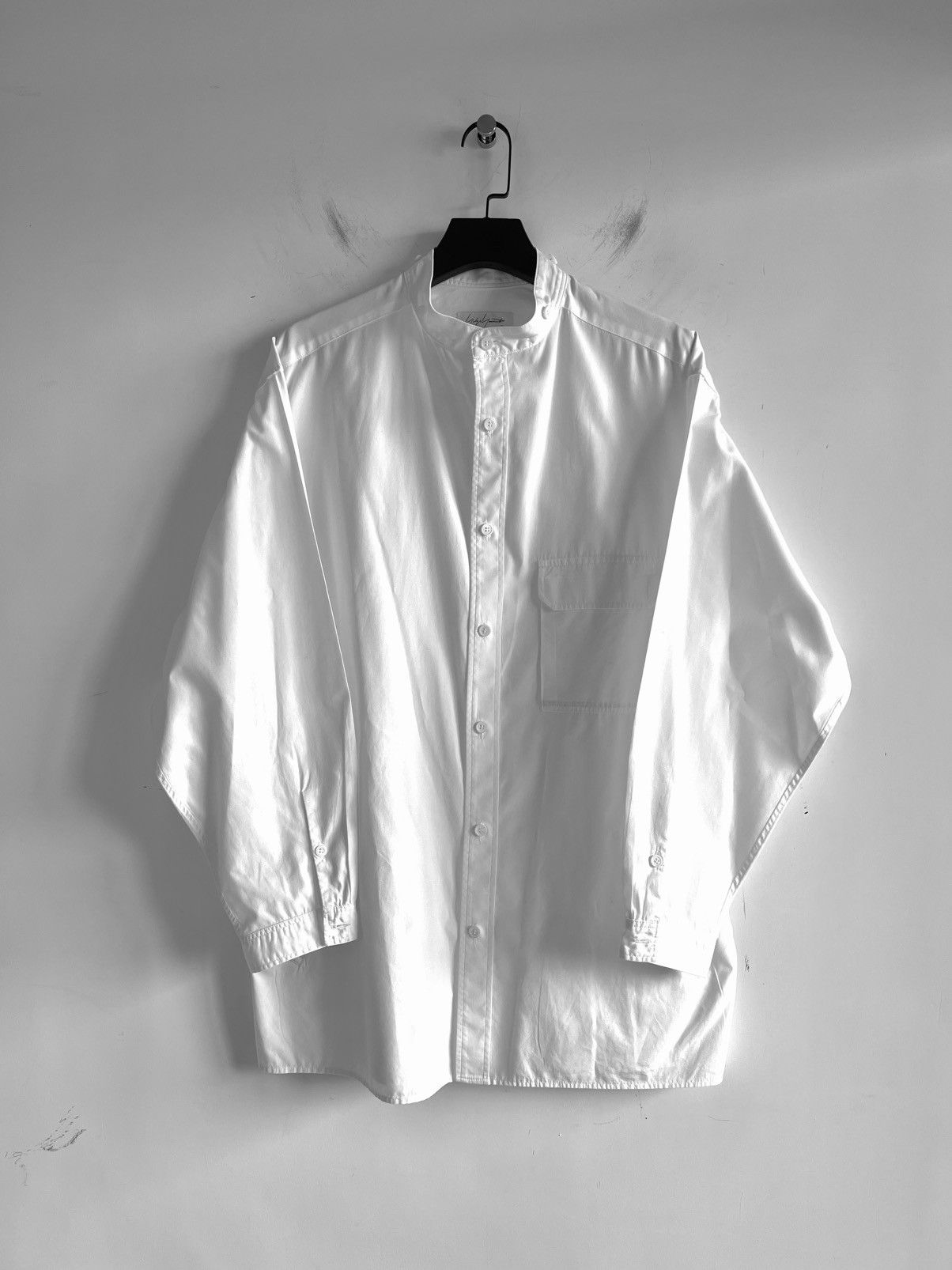 Yohji Yamamoto Yohji Yamamoto Pour Homme - POCKET BLOUSE STAND COLLAR SHIRT Size US M / EU 48-50 / 2 - 1 Thumbnail