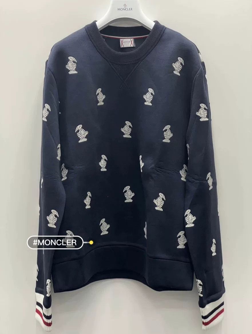 Moncler Moncler Men's Thick Embroidered Sweatshirt Size US L / EU 52-54 / 3 - 1 Thumbnail