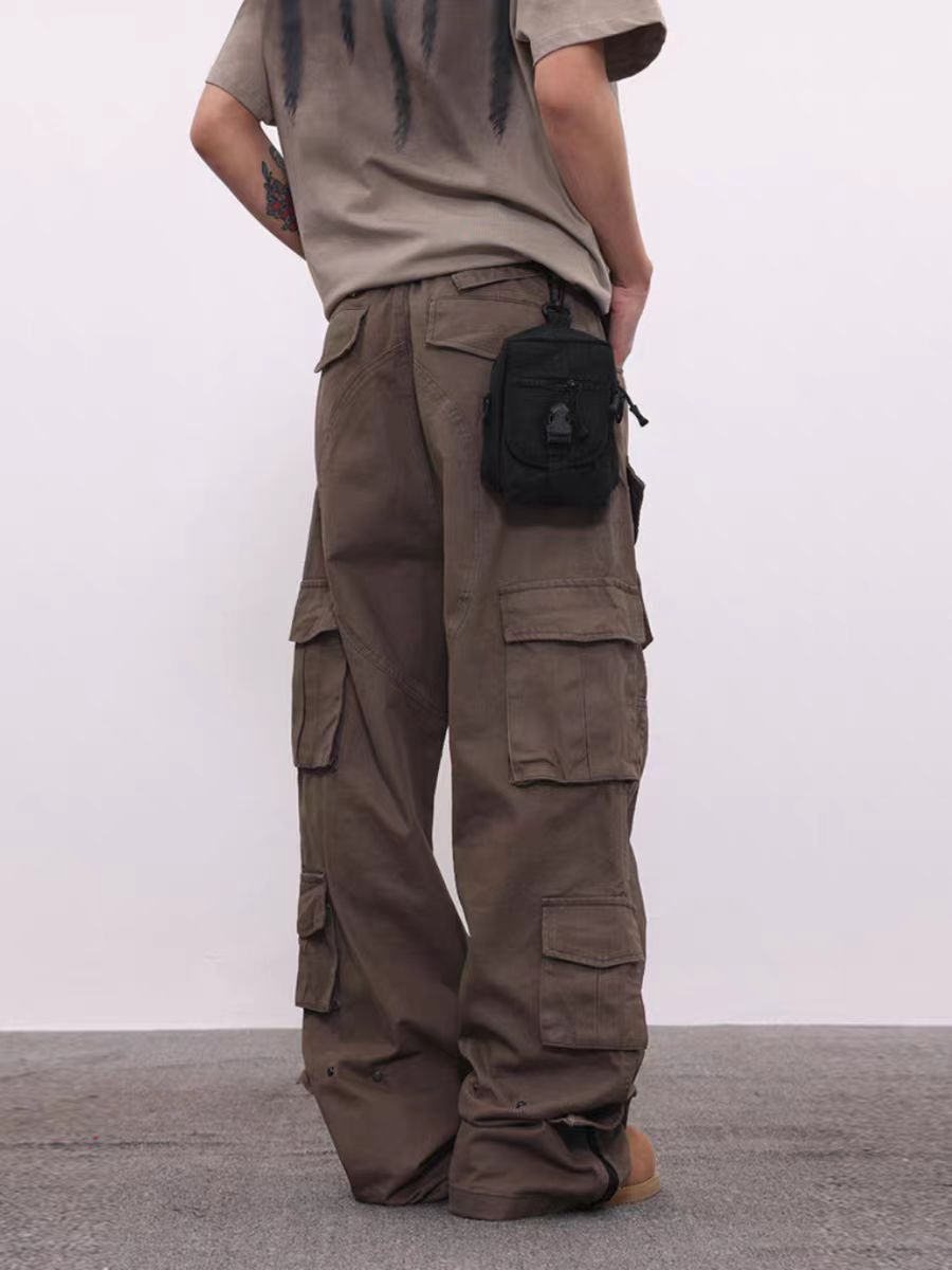 Japanese Brand × Vintage Vintage Street Hip Hop Multi-Pocket Zipper Work Pants Size US 28 / EU 44 - 3 Thumbnail