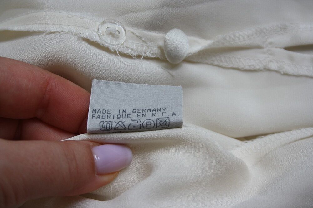 Givenchy GIVENCHY EN PLUS blouse 18W Button Up Long Sleeve Ivory Size XXL / US 16-18 / IT 52-54 - 9 Thumbnail