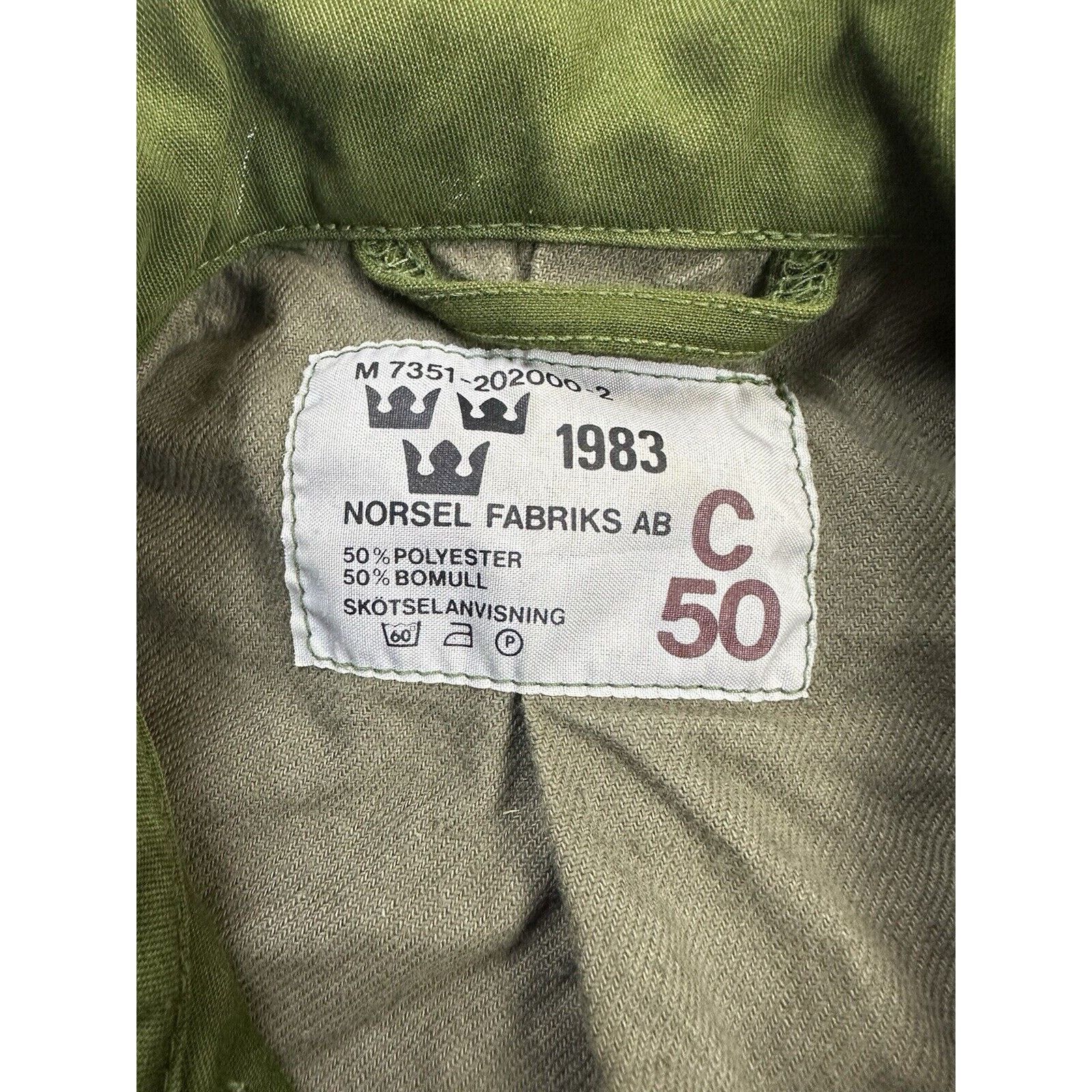 Vintage Vintage 70s M59 Swedish C50 Jacket Size US L / EU 52-54 / 3 - 6 Thumbnail