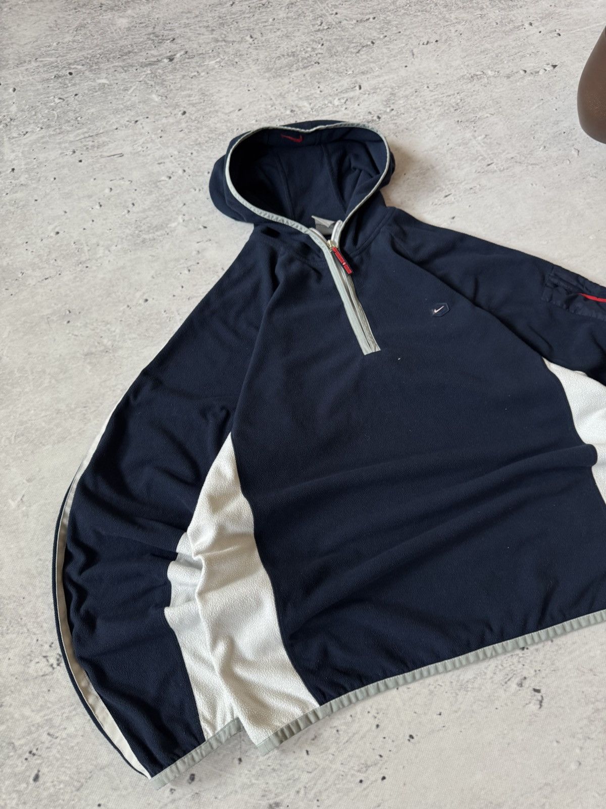 Nike × Vintage NIKE TN PLUS VINTAGE 00s y2k BAGGY ZIP HOODIE CENTER LOGO Size US L / EU 52-54 / 3 - 2 Thumbnail