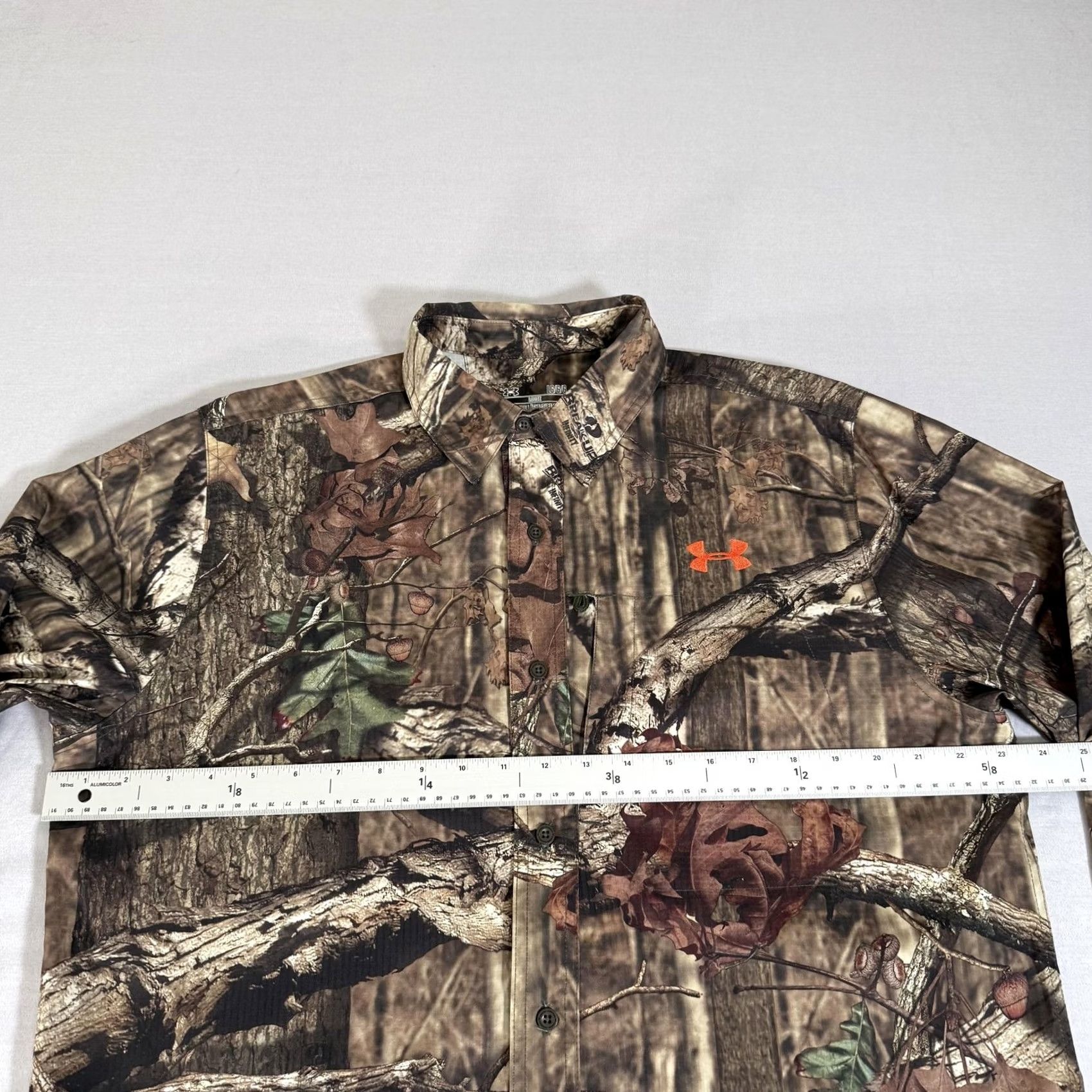 Under Armour Under Armour Shirt Mens Large Brown Break Up Infinity Camo Button Up Hunting Size US L / EU 52-54 / 3 - 5 Thumbnail