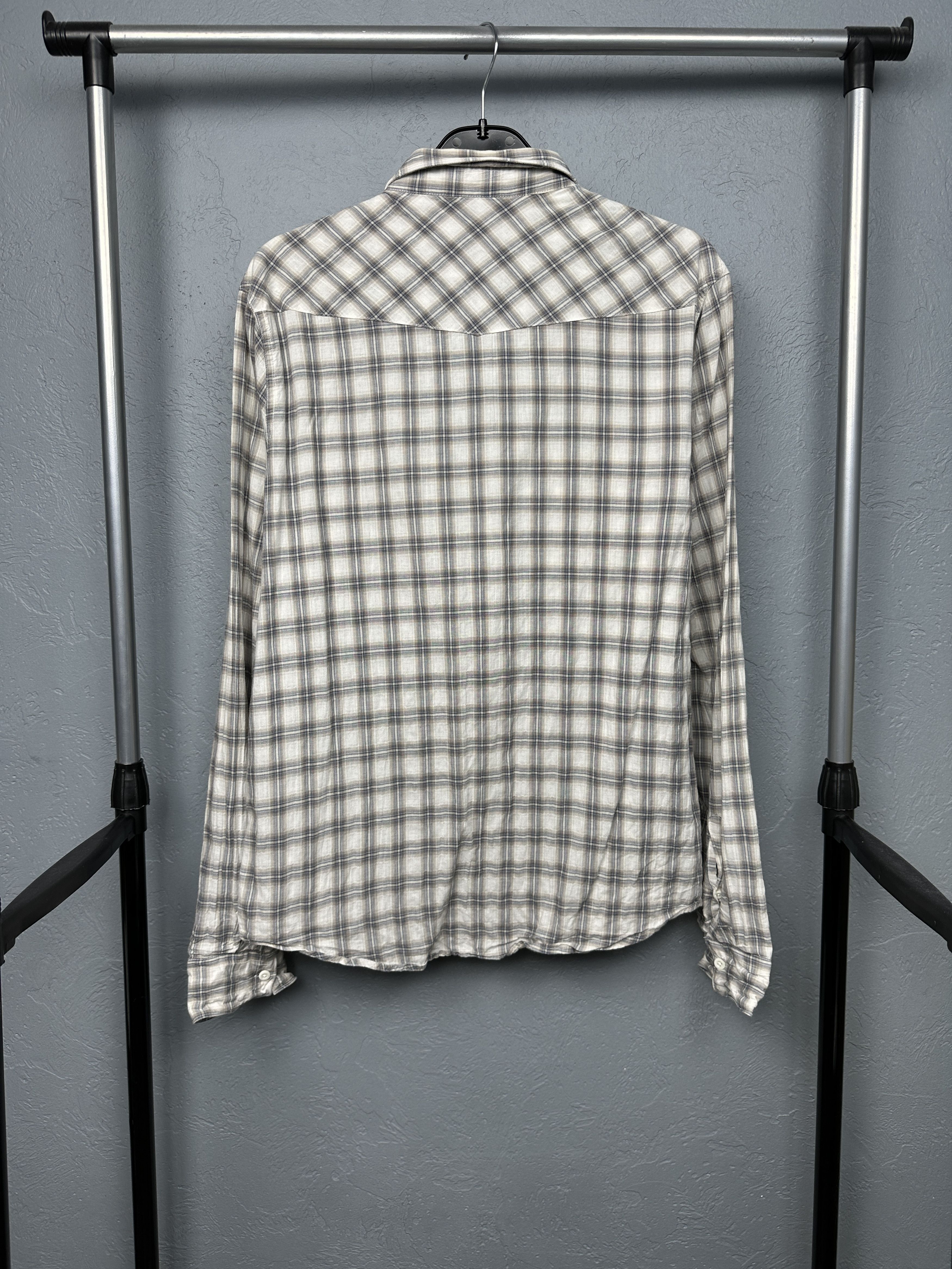 Allsaints Allsaints Vintage Mens Marksman Long Sleeve Plaid Shirt Size US L / EU 52-54 / 3 - 5 Thumbnail