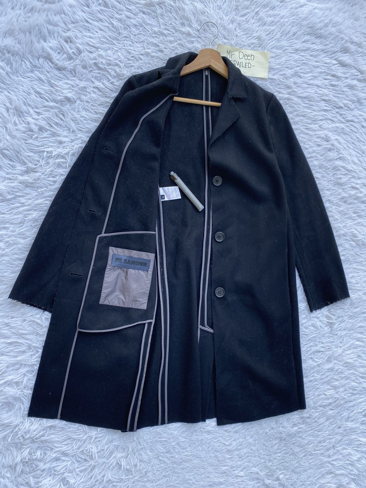 Jil Sander Rare AW 2012 JIL SANDER Wool Long Coat Size US M / EU 48-50 / 2 - 8 Thumbnail