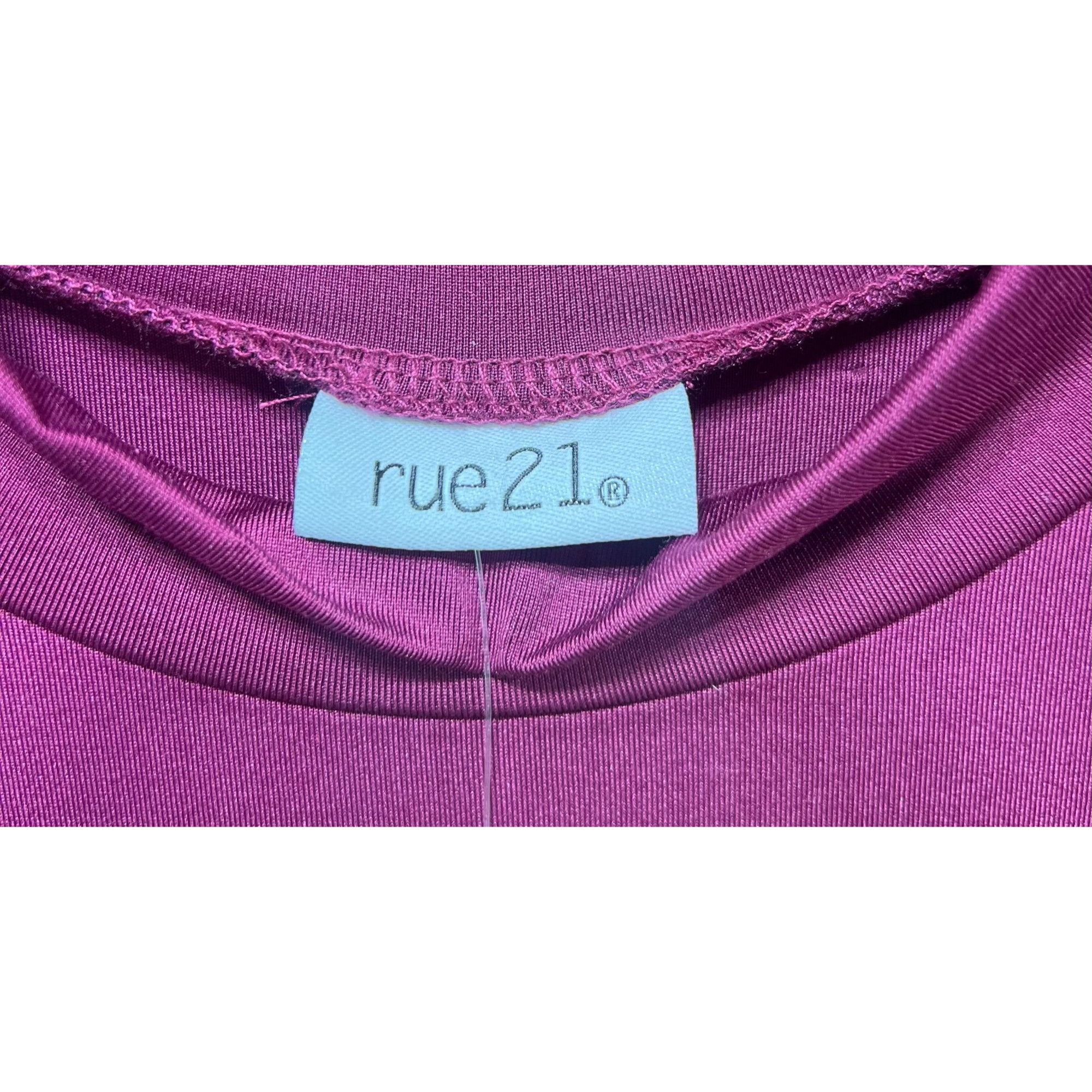 rue21 Rue 21 - Women's Turtleneck Long Sleeve Bodysuit - Purple - Size ONE SIZE - 10 Thumbnail