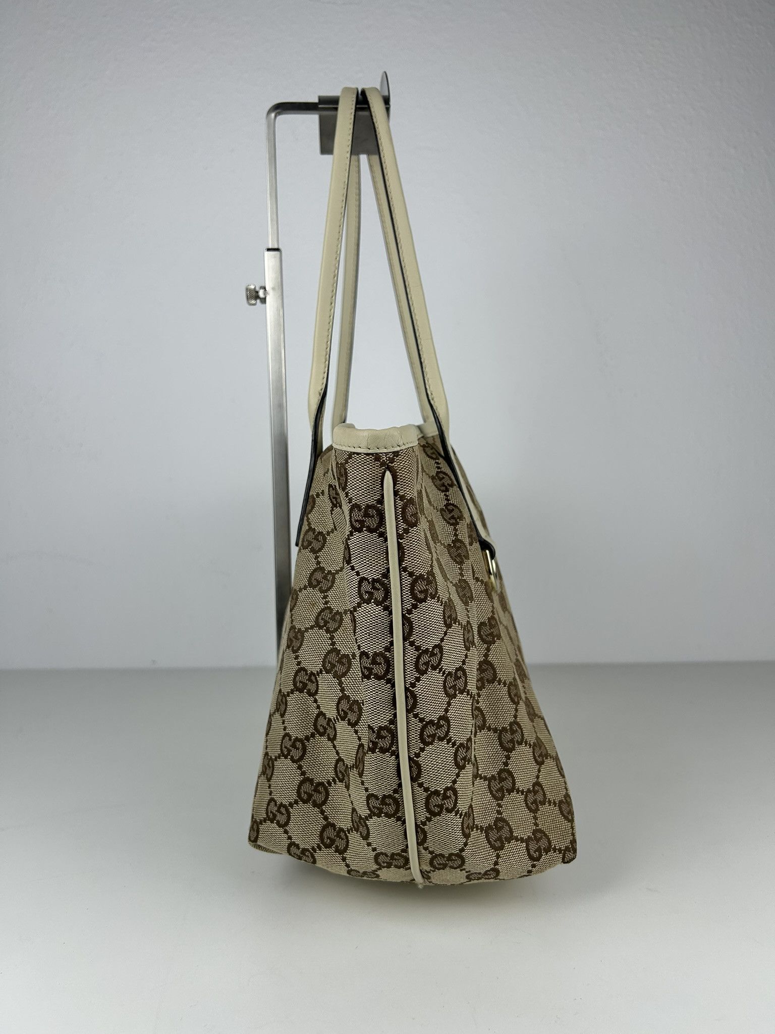 Gucci Gucci GG monogram canvas and leather shopper bag Size ONE SIZE - 3 Thumbnail