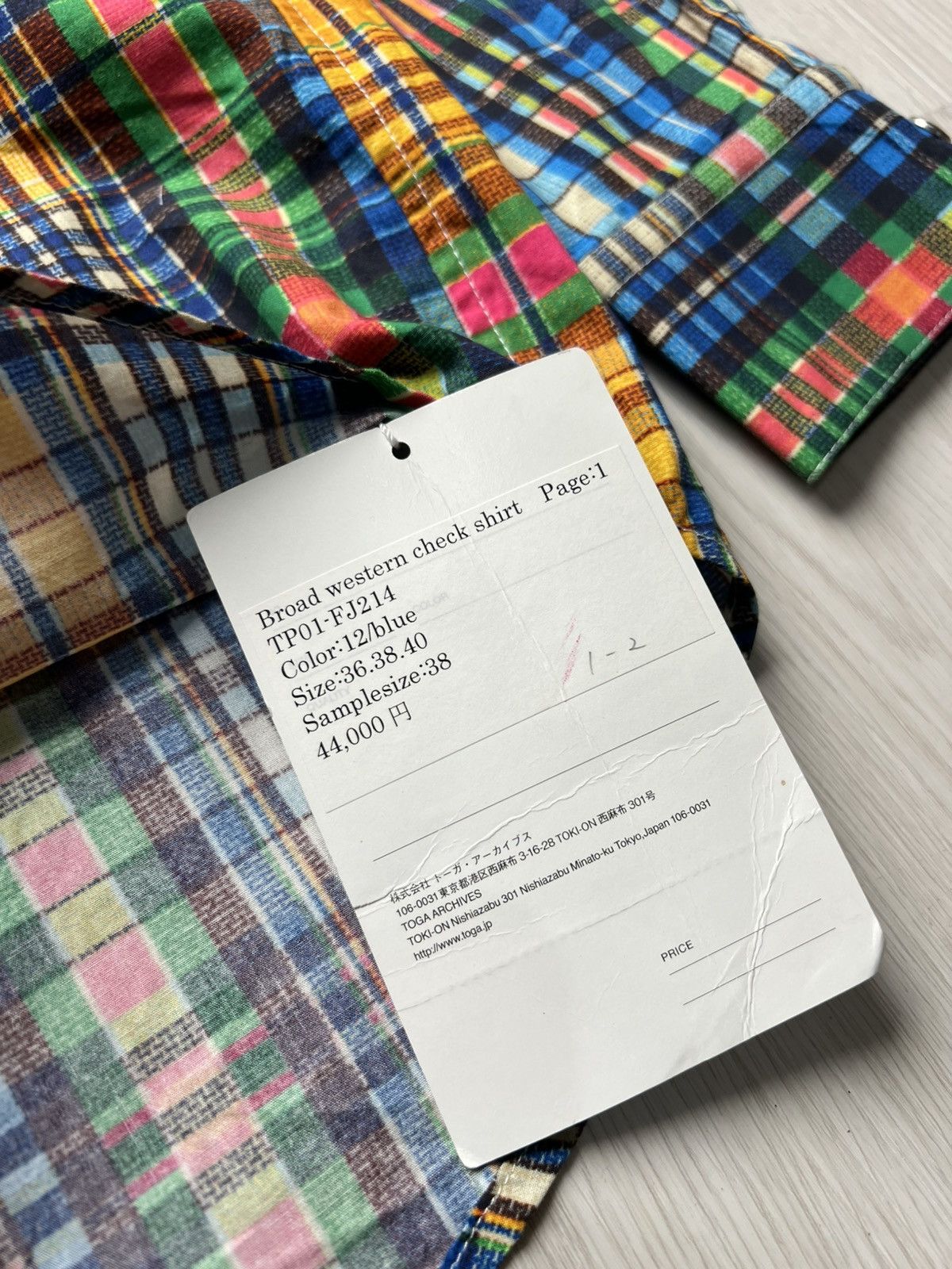 Toga Pulla Toga Pulla Broad Western Check Shirt Size US M / EU 48-50 / 2 - 8 Thumbnail