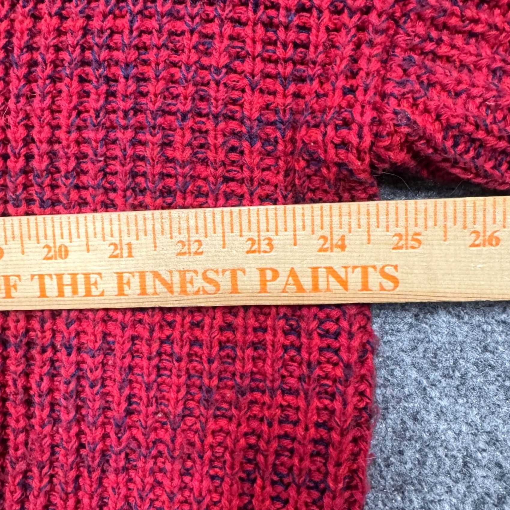Vintage VINTAGE Honors sweater Mens XL Red Knitted Long sleeve Pullover Y2K Heavyweight Size US XL / EU 56 / 4 - 6 Thumbnail