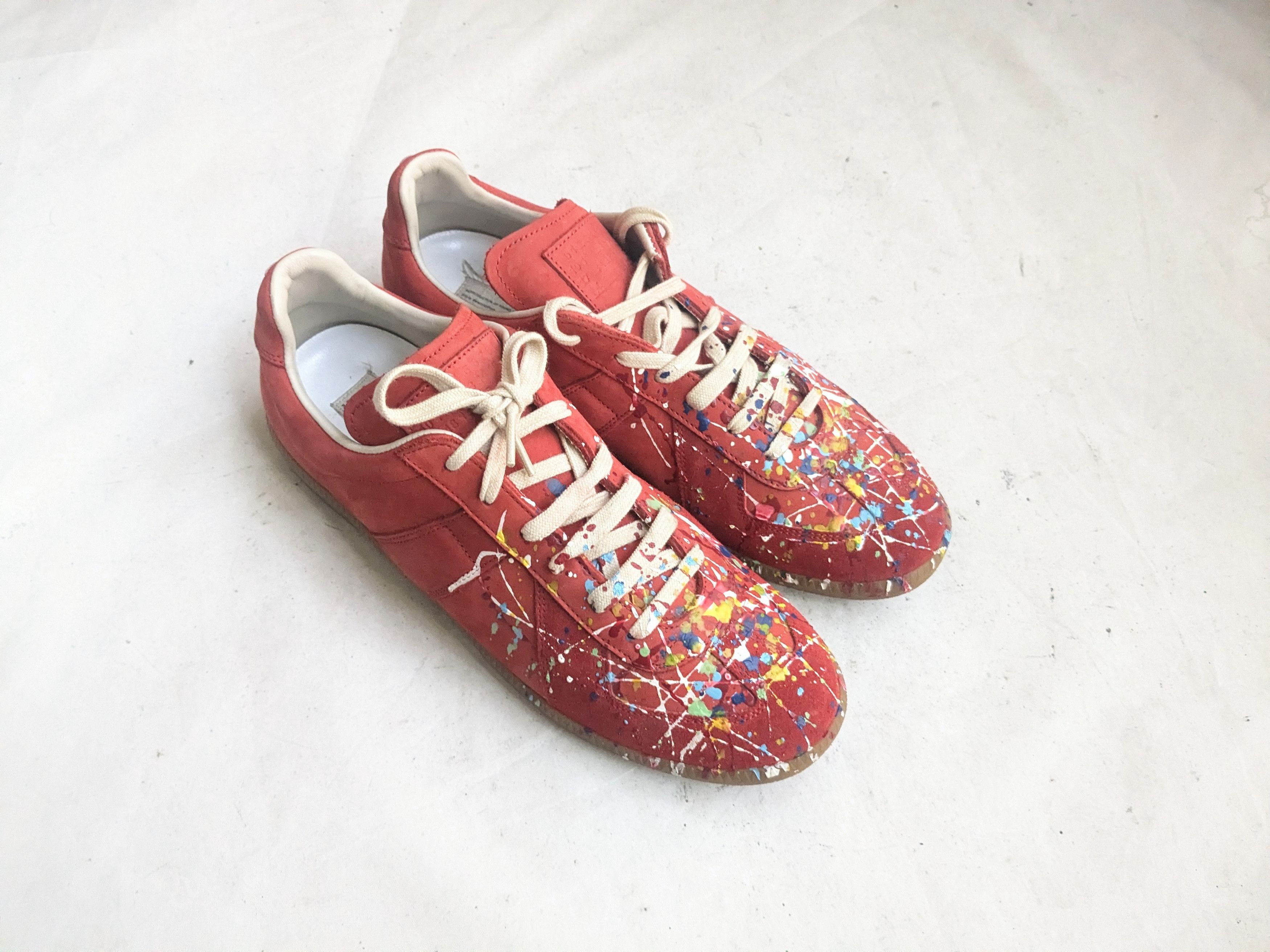 Maison Margiela Maison Margiela Replica GAT Red Paint Splatter 10 43 Size US 10 / EU 43 - 1 Thumbnail
