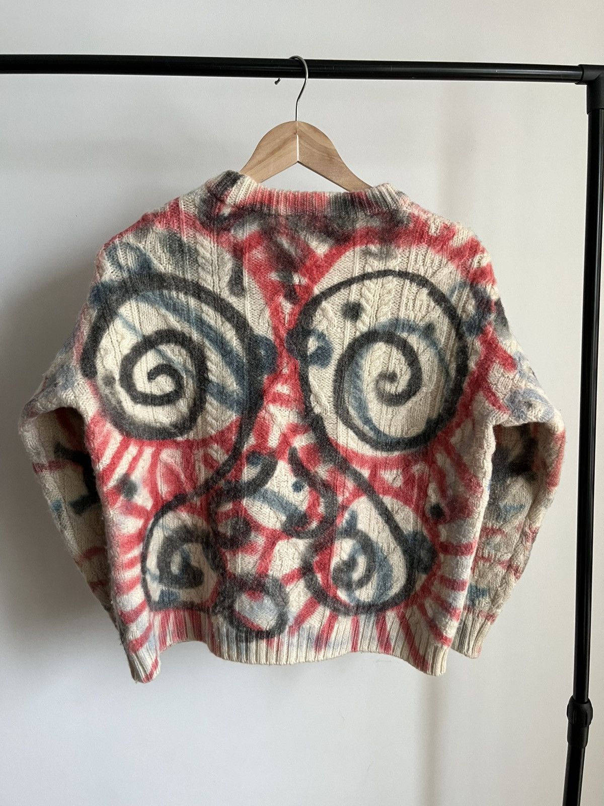 Charles Jeffrey LOVERBOY Charles Jeffrey Loverboy AW18 sprayed cable knit sweater Size US S / EU 44-46 / 1 - 4 Thumbnail