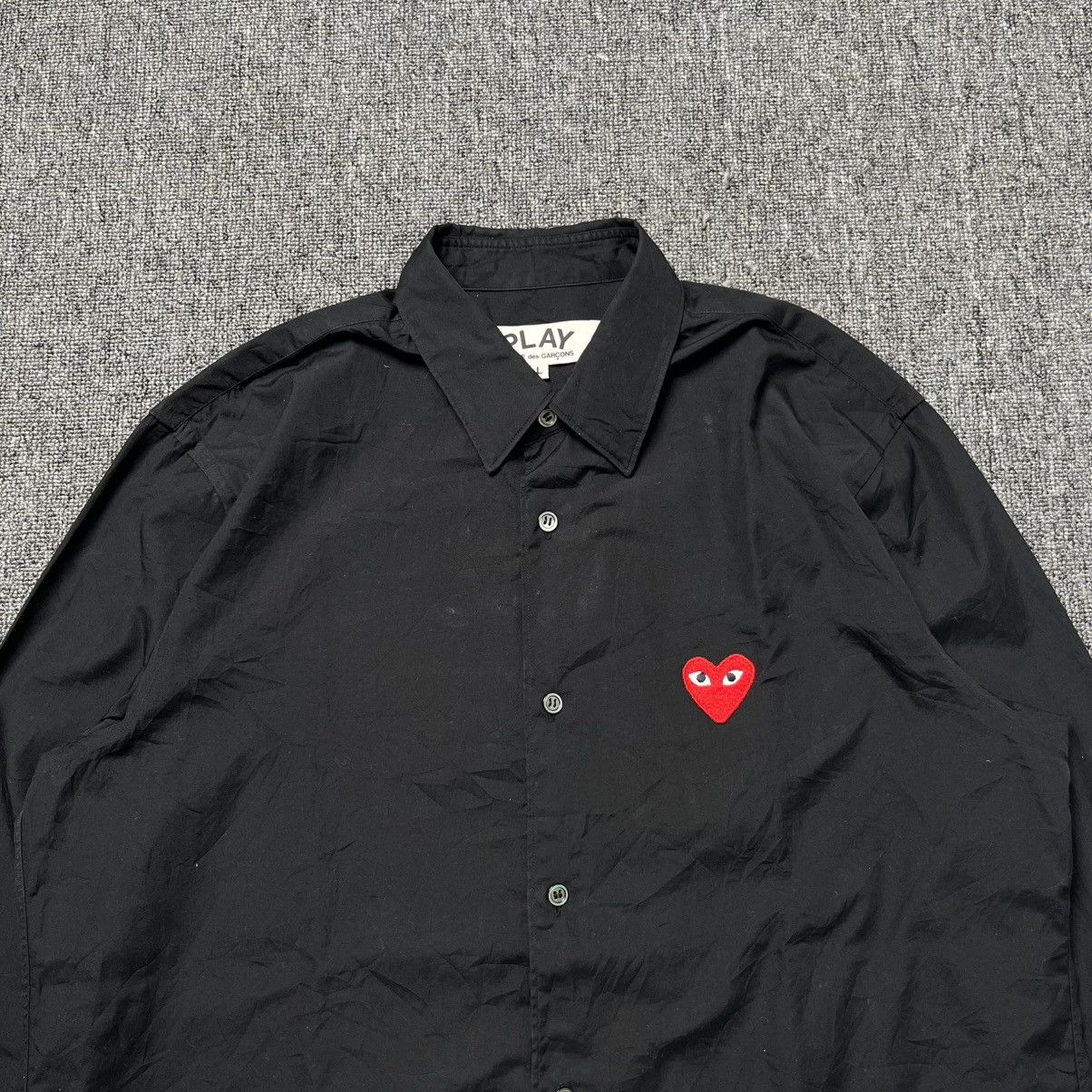Comme des Garcons AD2018 play comme des garcons - shirt button black Size US L / EU 52-54 / 3 - 2 Thumbnail