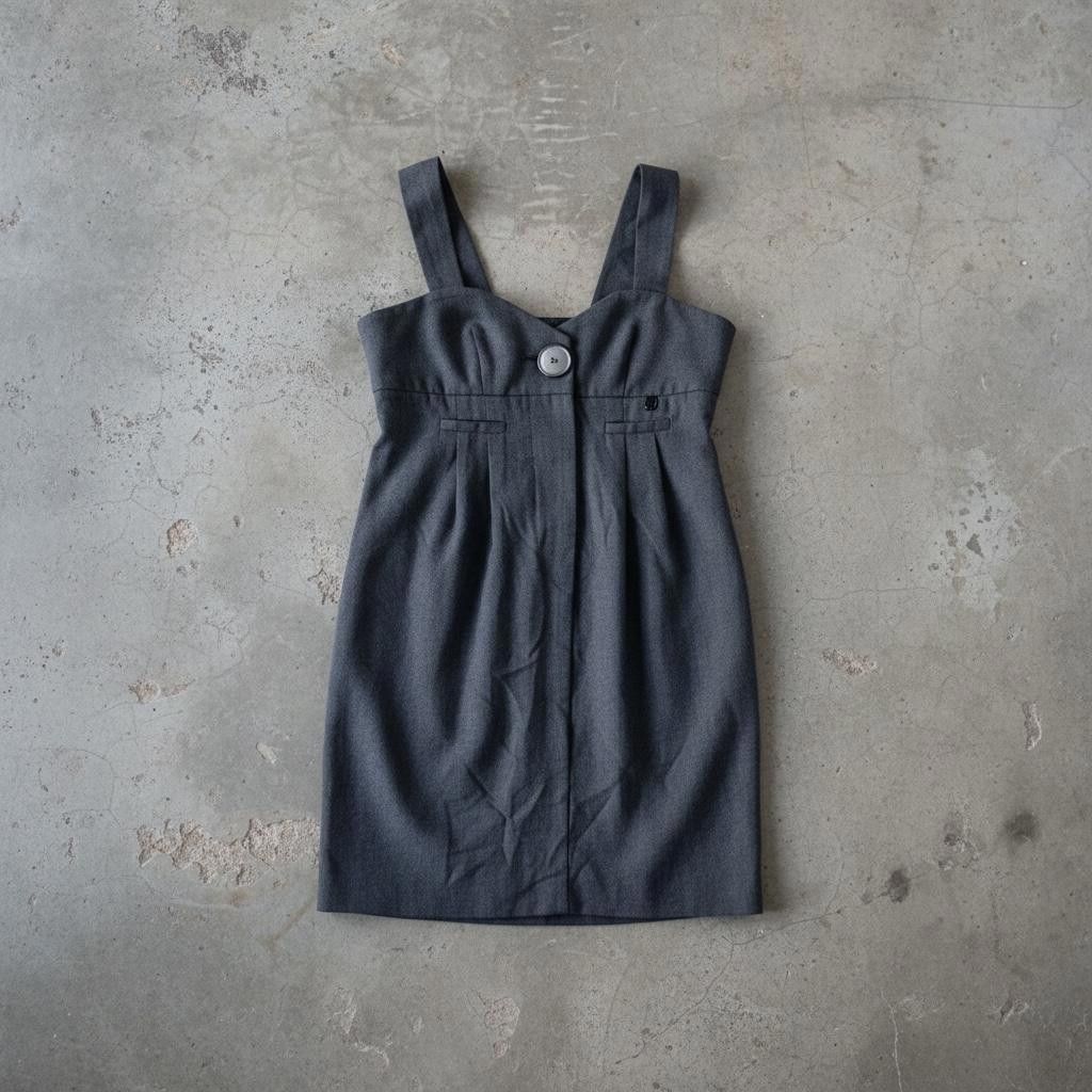 Other The Cop Copine Neutral Big Button 2010 Bustier Dress Size ONE SIZE - 4 Thumbnail
