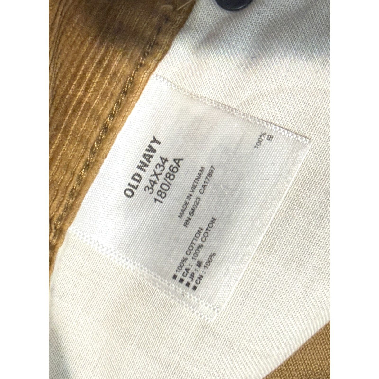 Old Navy Old Navy Pants Men Slim Fit Straight Leg 34x34 Brown Velvet Corduroy Casual Pants Mens Brown Velvet Slim Fit Straight Leg 34x34 Regular Weight: 34x34 Size US 34 / EU 50 - 5 Thumbnail