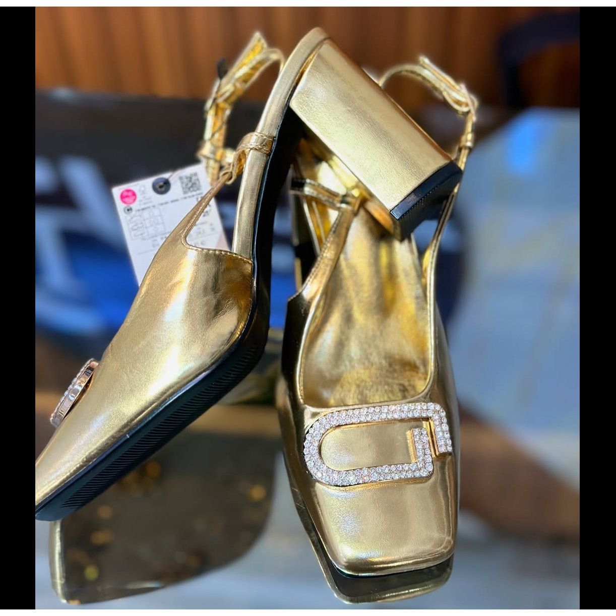Zara ZARA Square Toe Pumps NWT Size US 7.5 / IT 37.5 - 10 Thumbnail