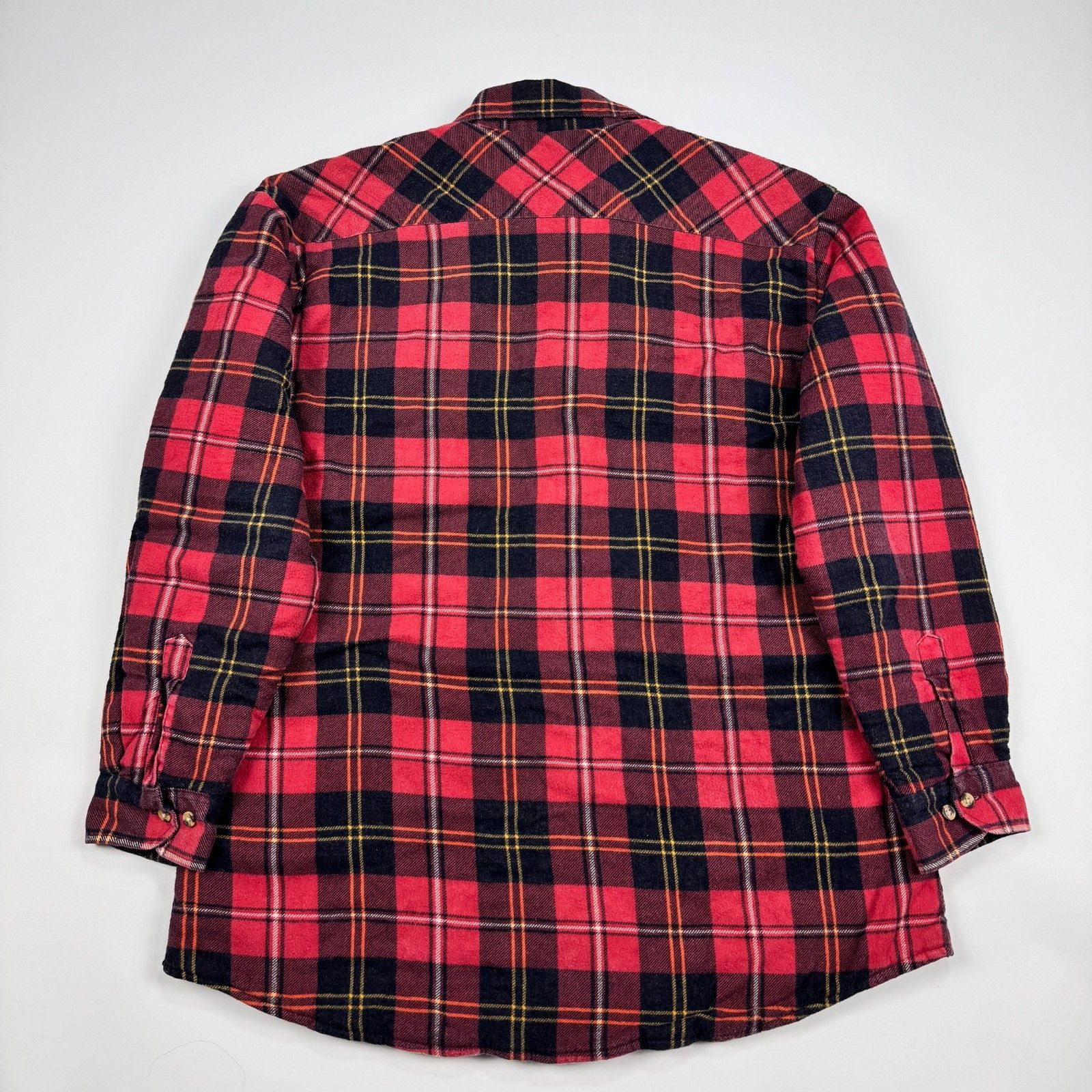 Flannel Quilted Lined Flannel Shacket Shirt Jacket Red Plaid Size US XL / EU 56 / 4 - 7 Thumbnail
