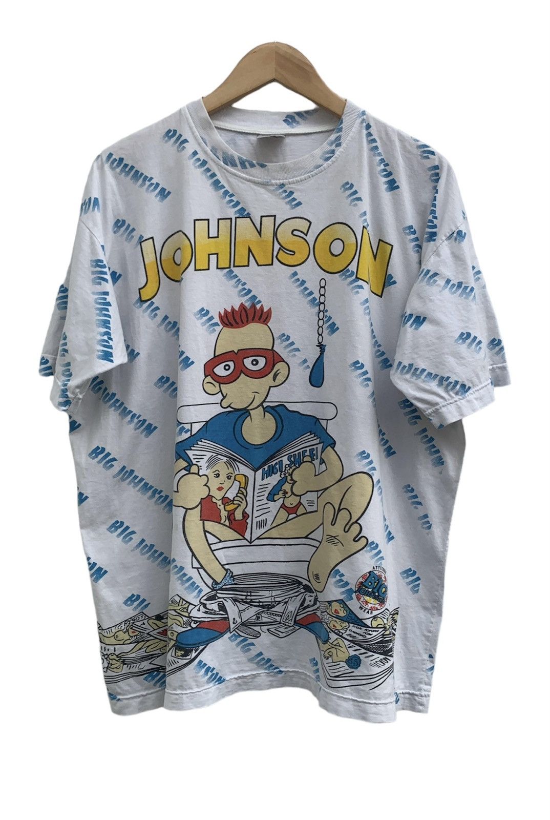 Vintage Vintage Big Johnson AOP Porn Erotic Magazine T-Shirt | Grailed