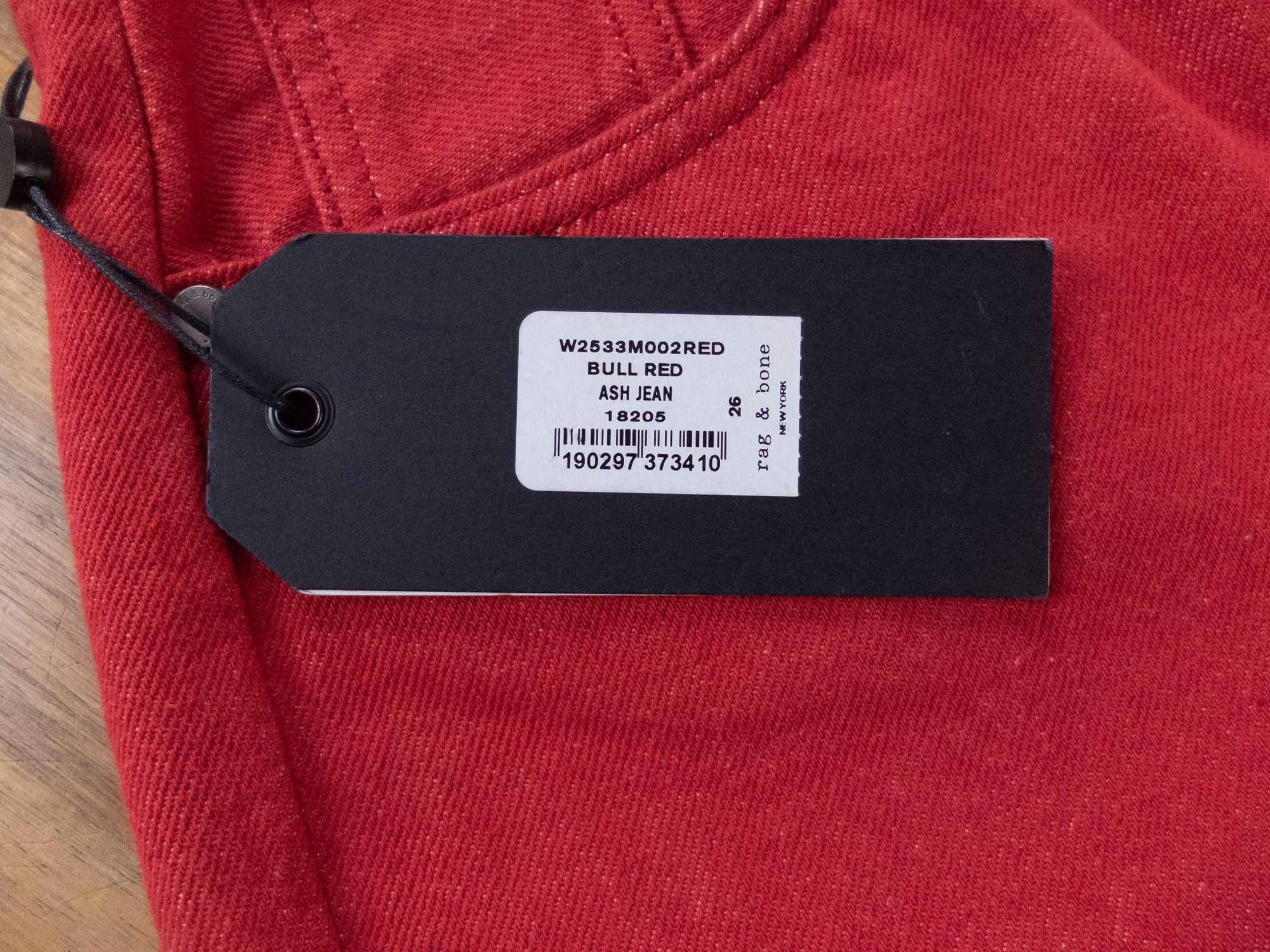 Rag & Bone RAG & BONE Ash slim fit high rise crop leg bull red jeans 26 Size 26" / US 2 / IT 38 - 5 Thumbnail