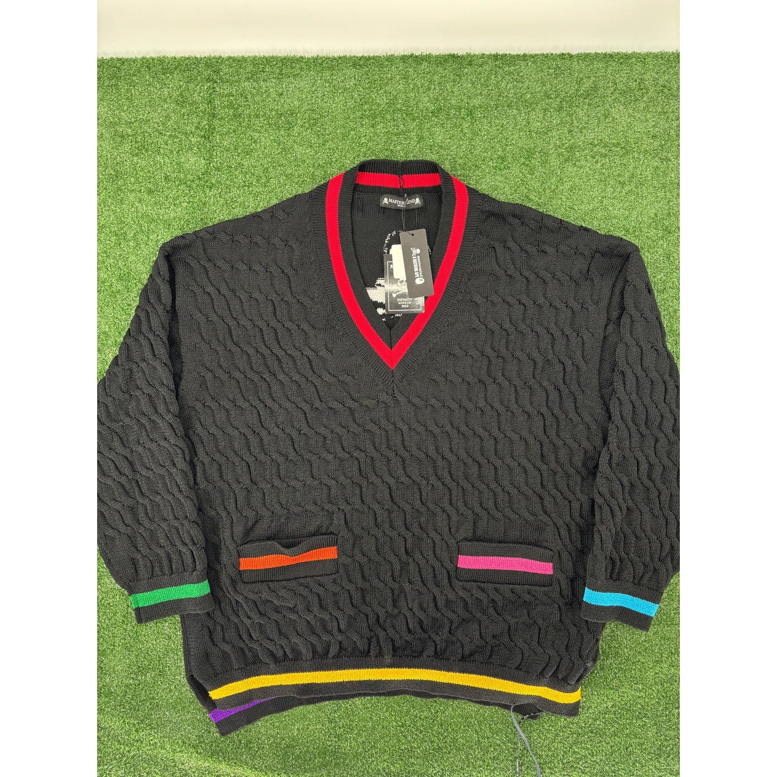Mastermind World Knitted Jersey Sweater Size Large