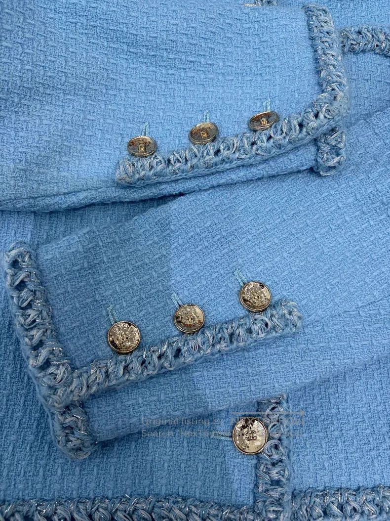 Chanel Chanel Blue coat Size S / US 4 / IT 40 - 4 Thumbnail