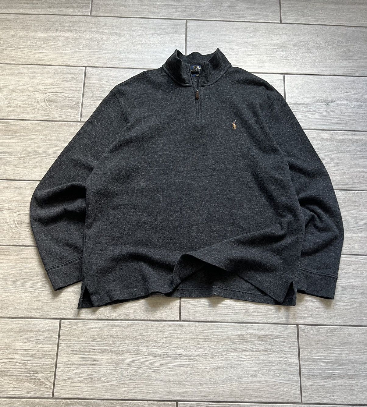 Polo Ralph Lauren × Vintage Vintage Y2K Polo Ralph Lauren 1/4 zip Old Money Sweatshirt Size US L / EU 52-54 / 3 - 2 Thumbnail