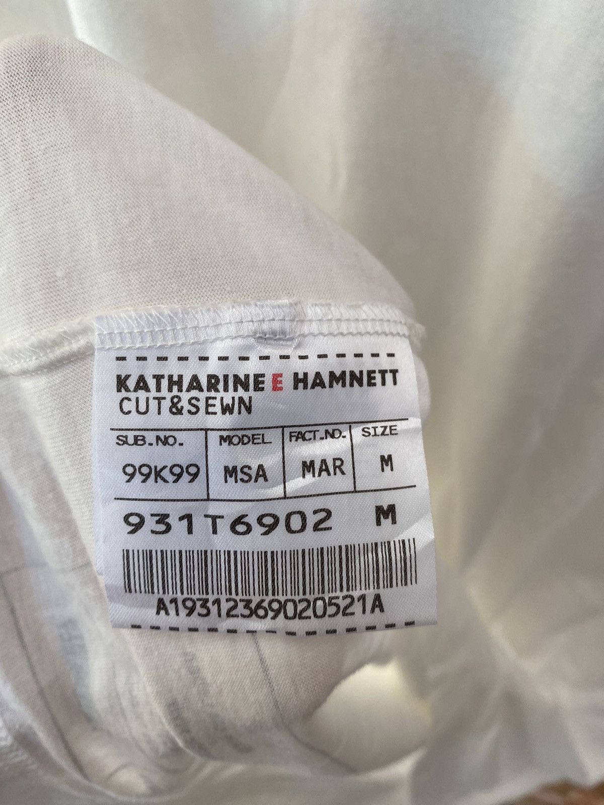 Katharine Hamnett London 1990s Save Africa Poem tee Size US M / EU 48-50 / 2 - 9 Thumbnail