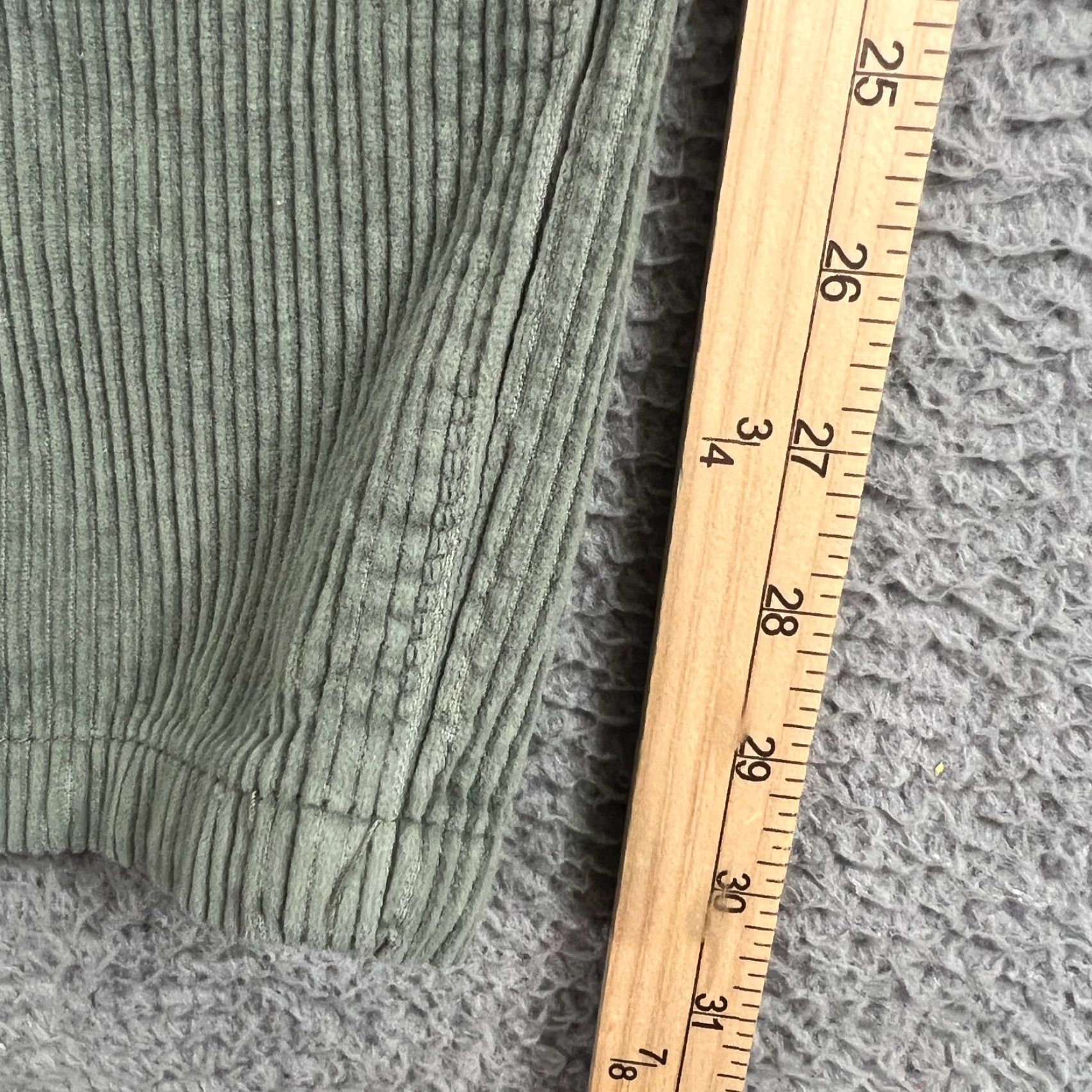 Empyre VINTAGE Empyre Men’s Corduroy Pants Small Green Relaxed Fit Casual Baggy Skater Y2K Size US 29 - 3 Thumbnail