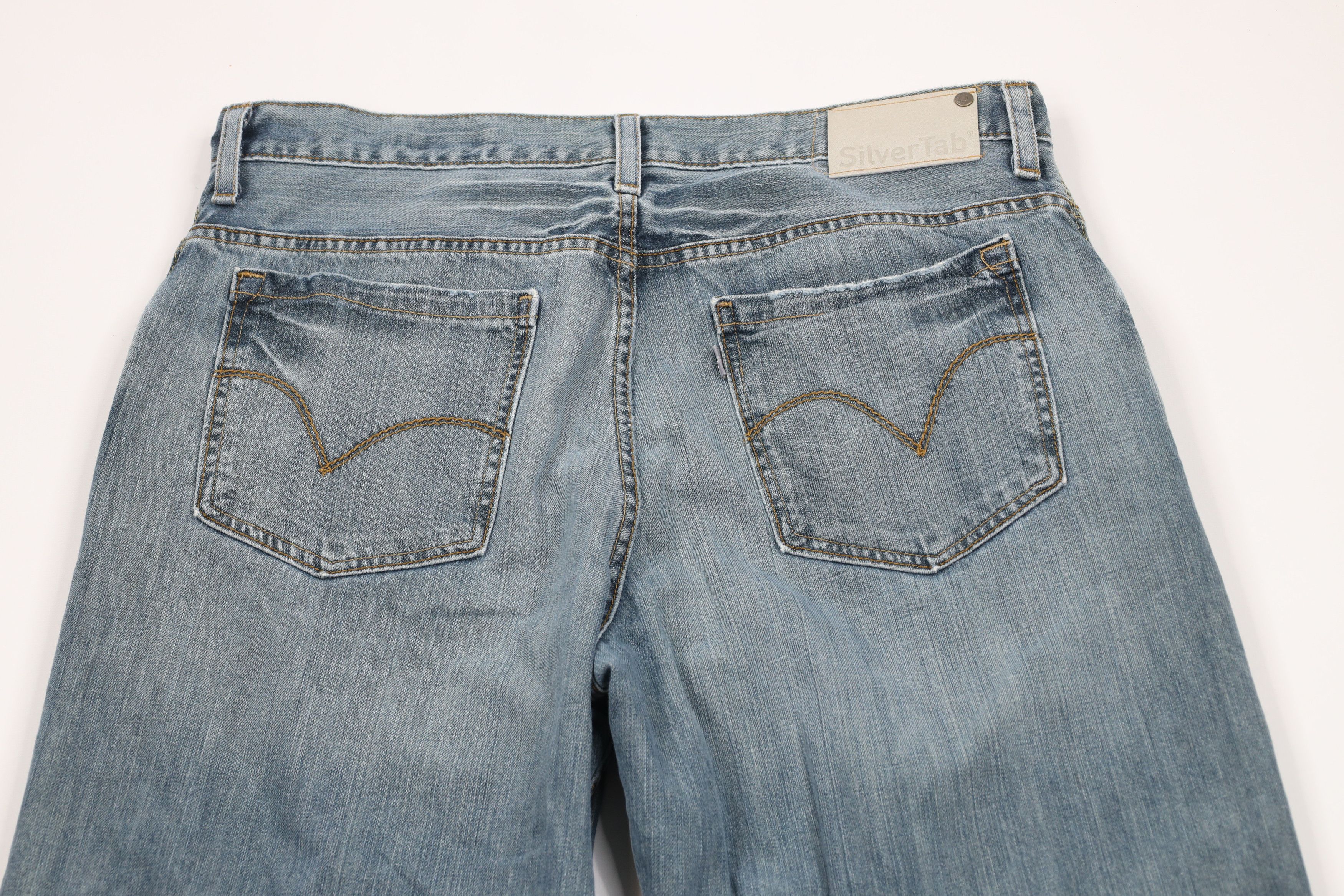 Levi's × Vintage Vintage Y2K Levis Silvertab Baggy Fit Wide Leg Denim Jeans Size US 36 / EU 52 - 11 Thumbnail