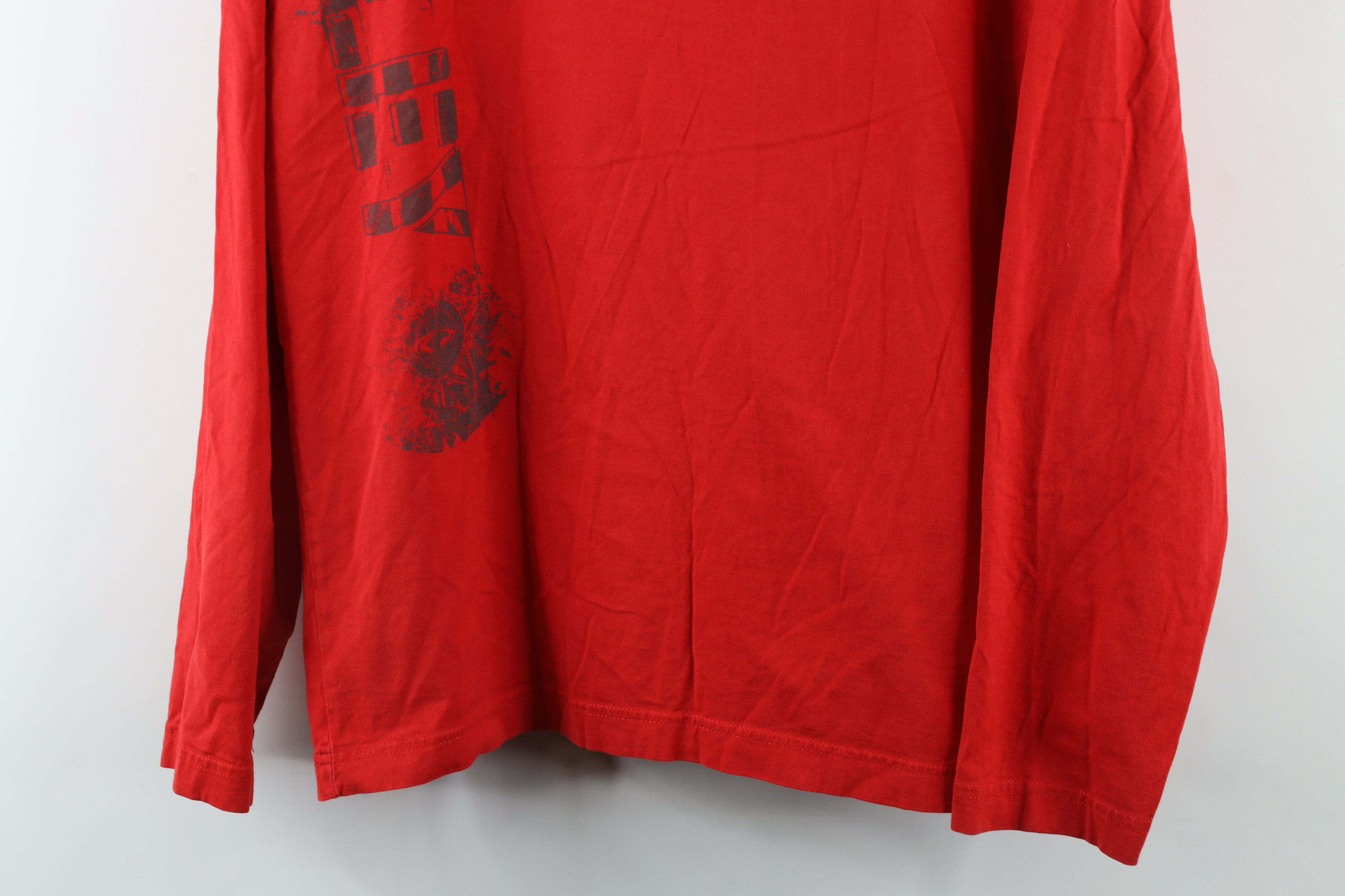 Oakley Vintage Oakley Big Logo Long Sleeve T-Shirt Red Cotton Size US M / EU 48-50 / 2 - 3 Thumbnail