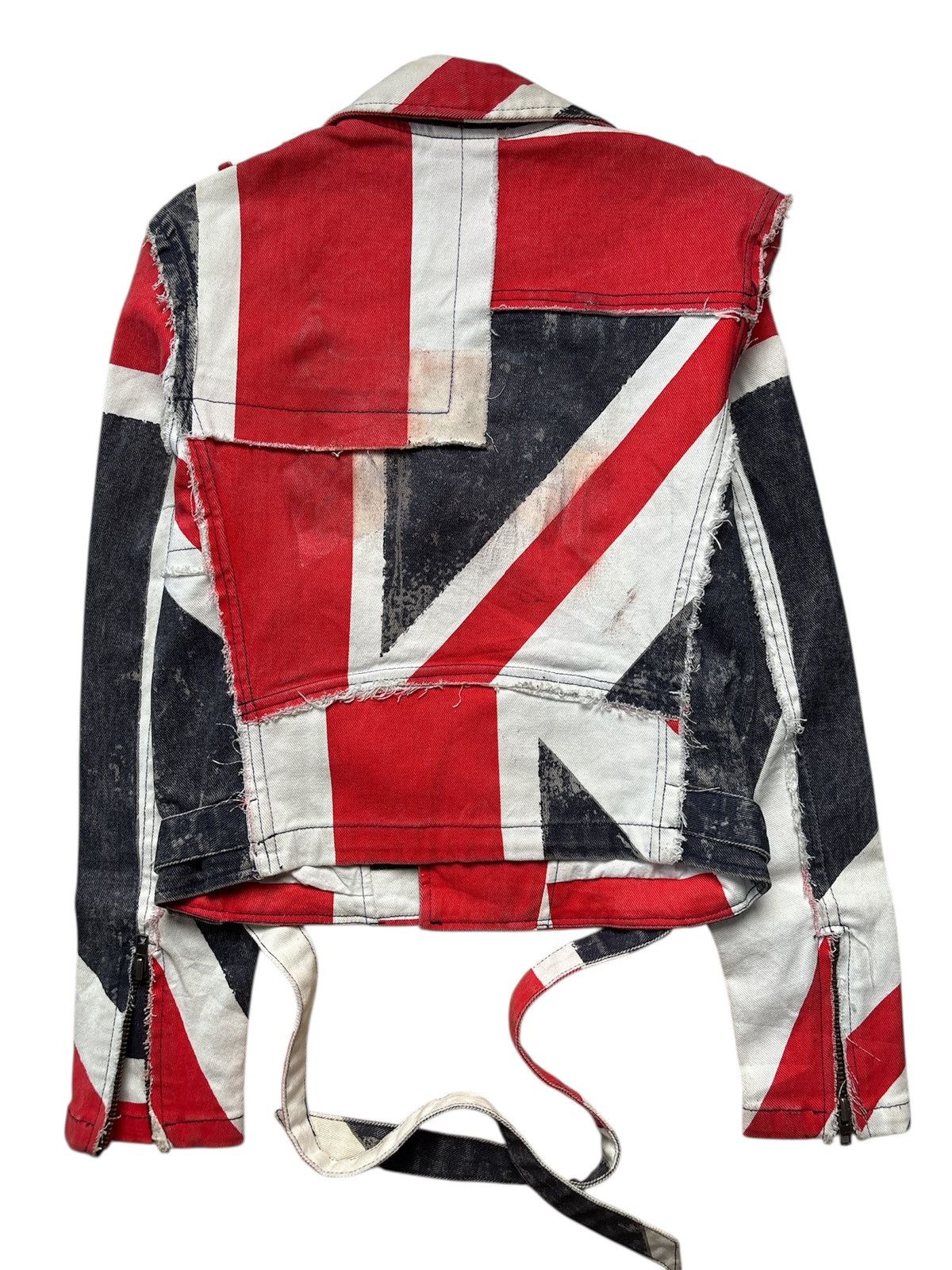 Hedi Slimane Union Jack Ramones Denim Jacket Size US XS / EU 42 / 0 - 2 Thumbnail