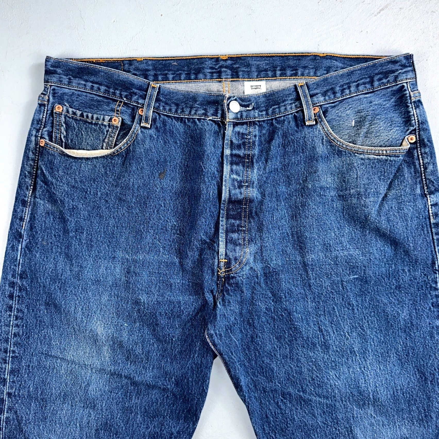 Levi's VINTAGE Levi's 501 Jeans Straight 42x32 Blue Denim 90s Y2K Classic Mens Size US 42 / EU 58 - 2 Thumbnail