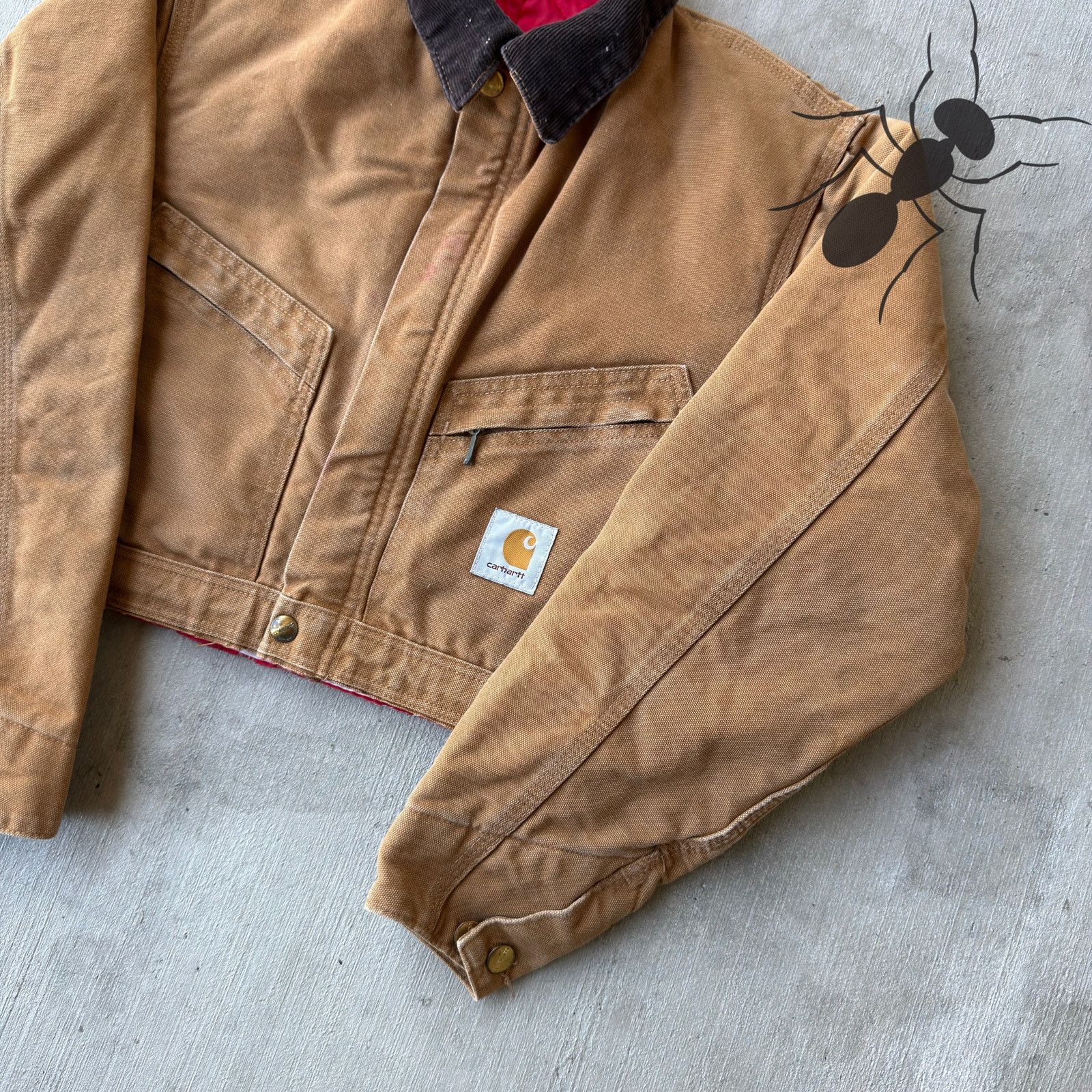 Carhartt × Vintage Carhartt Brown cropped Detroit style work wear jacket Size US S / EU 44-46 / 1 - 4 Thumbnail