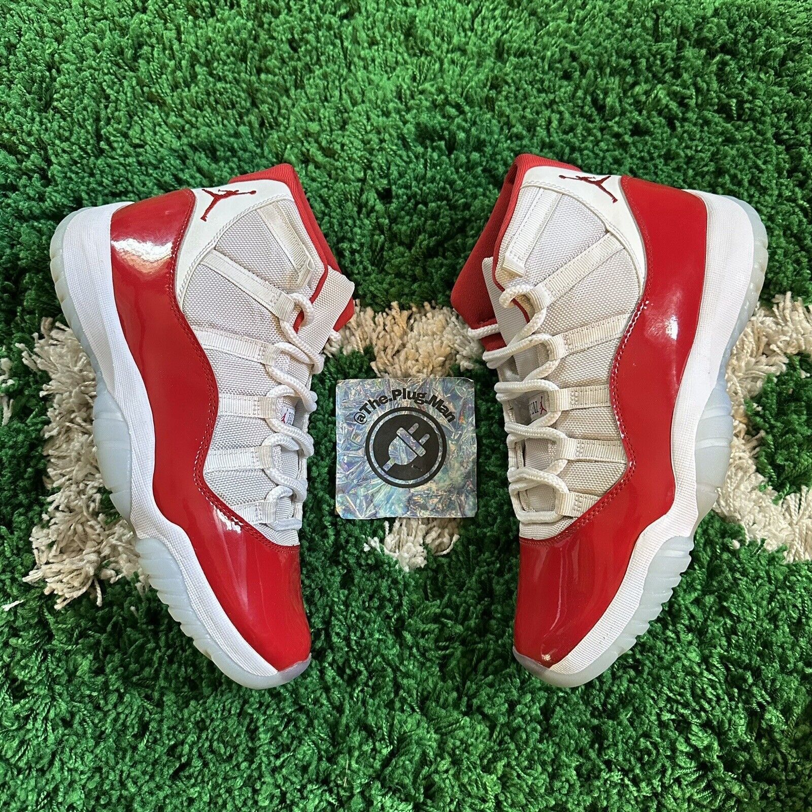 Pre-owned Jordan Brand 11 Retro High Cherry Shoes In Red