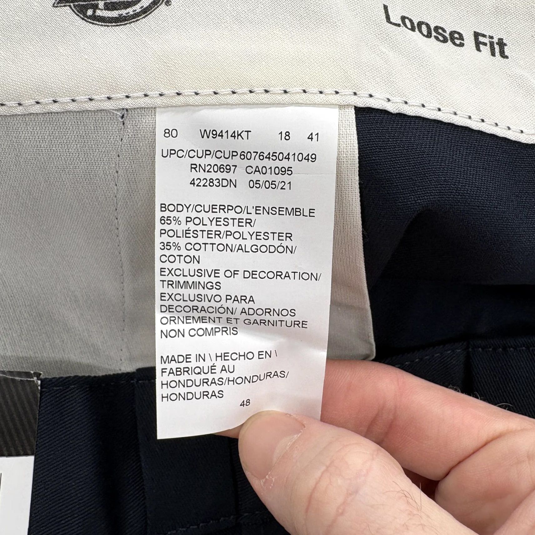 Dickies Dickies Loose Fit Twill Work Shorts Mens 48 Blue Navy 13" Tech Stain Release NWT Size US 32 / EU 48 - 6 Thumbnail