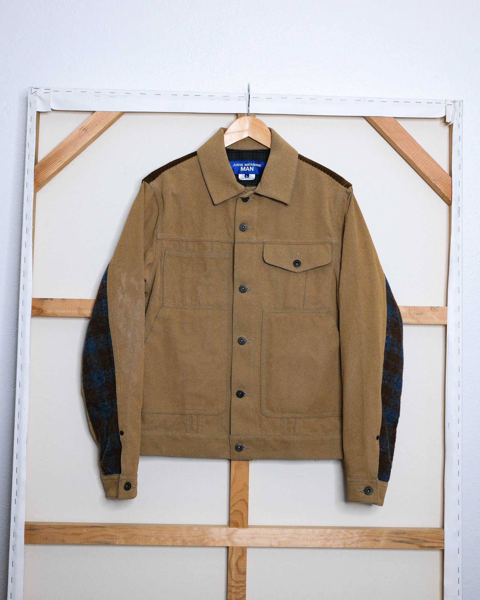 Junya Watanabe Junya Watanabe Comme Des Garcons Suede Coated Trucker Size US L / EU 52-54 / 3 - 1 Thumbnail